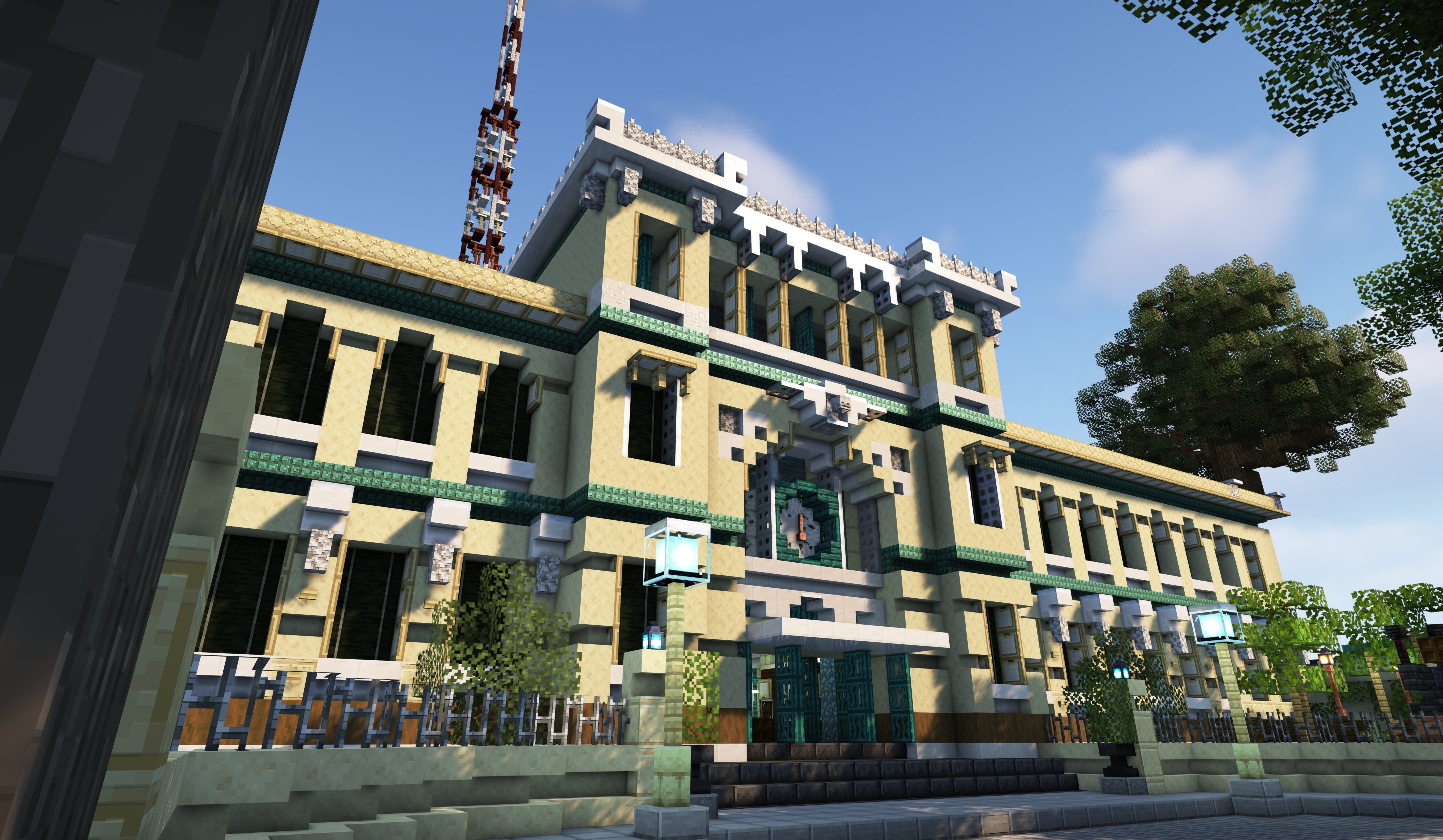 Ngam nhin Buu dien TP.HCM trong Minecraft hinh anh