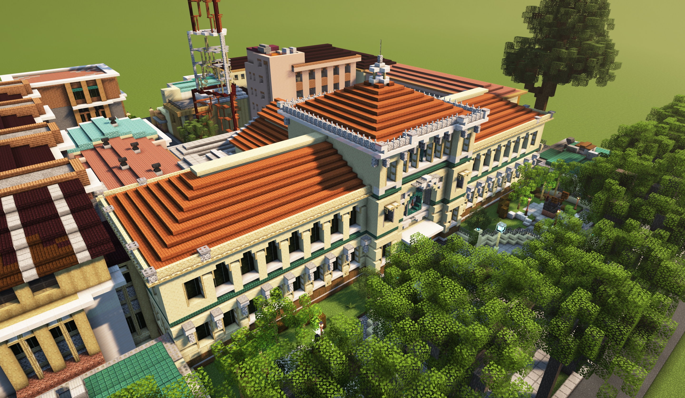 Xay cong trinh trong Minecraft anh 3