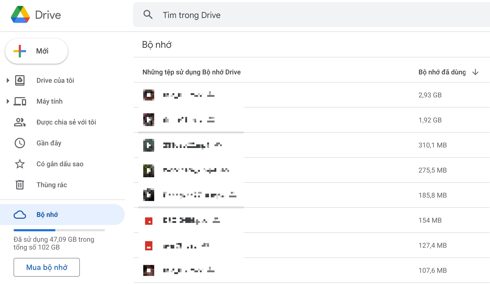 Dung luong Google Drive anh 1