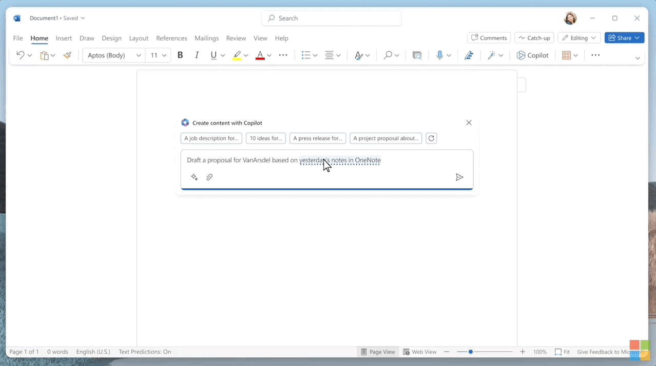 Copilot AI trong Microsoft Office anh 1