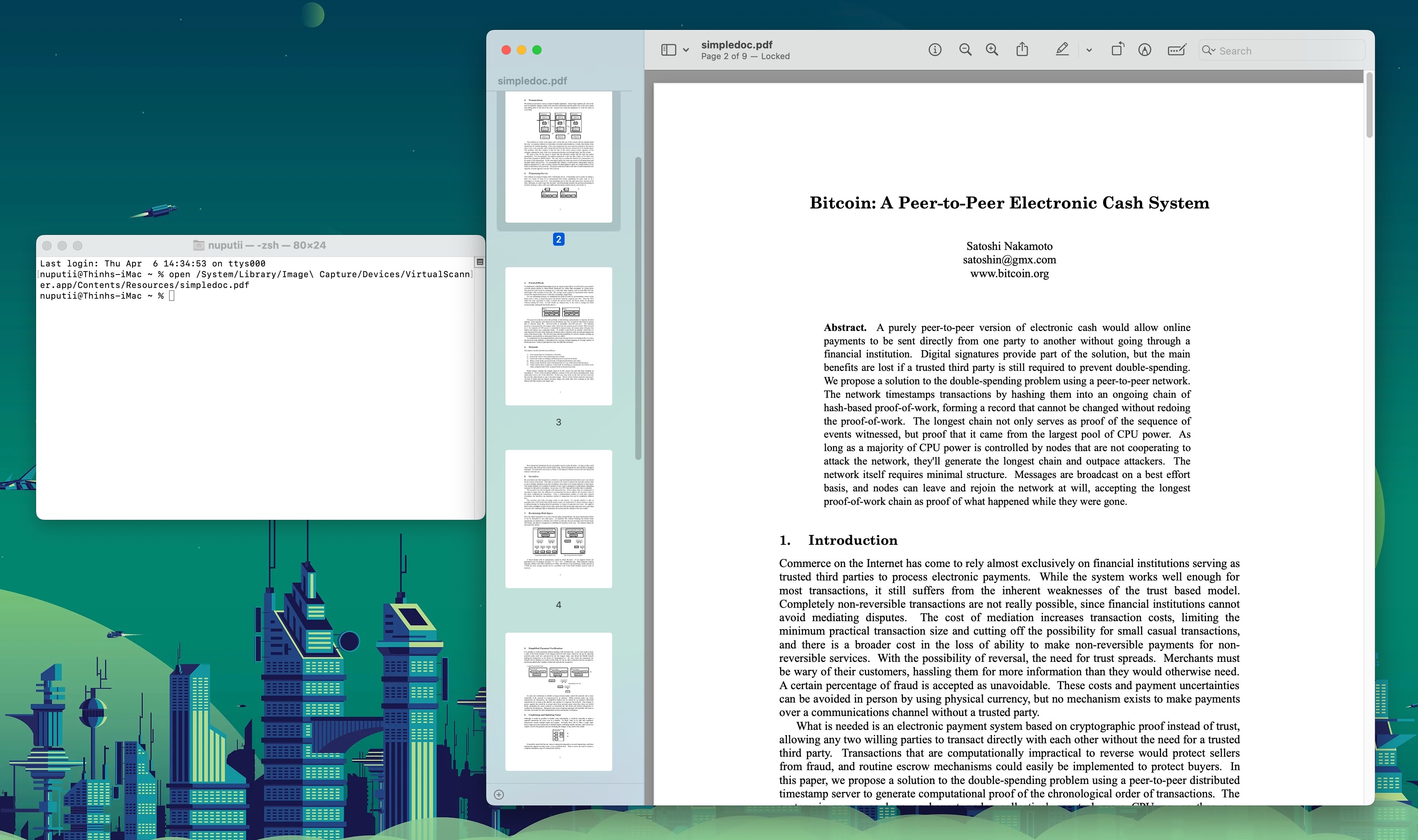 Sach trang Bitcoin trong macOS anh 1