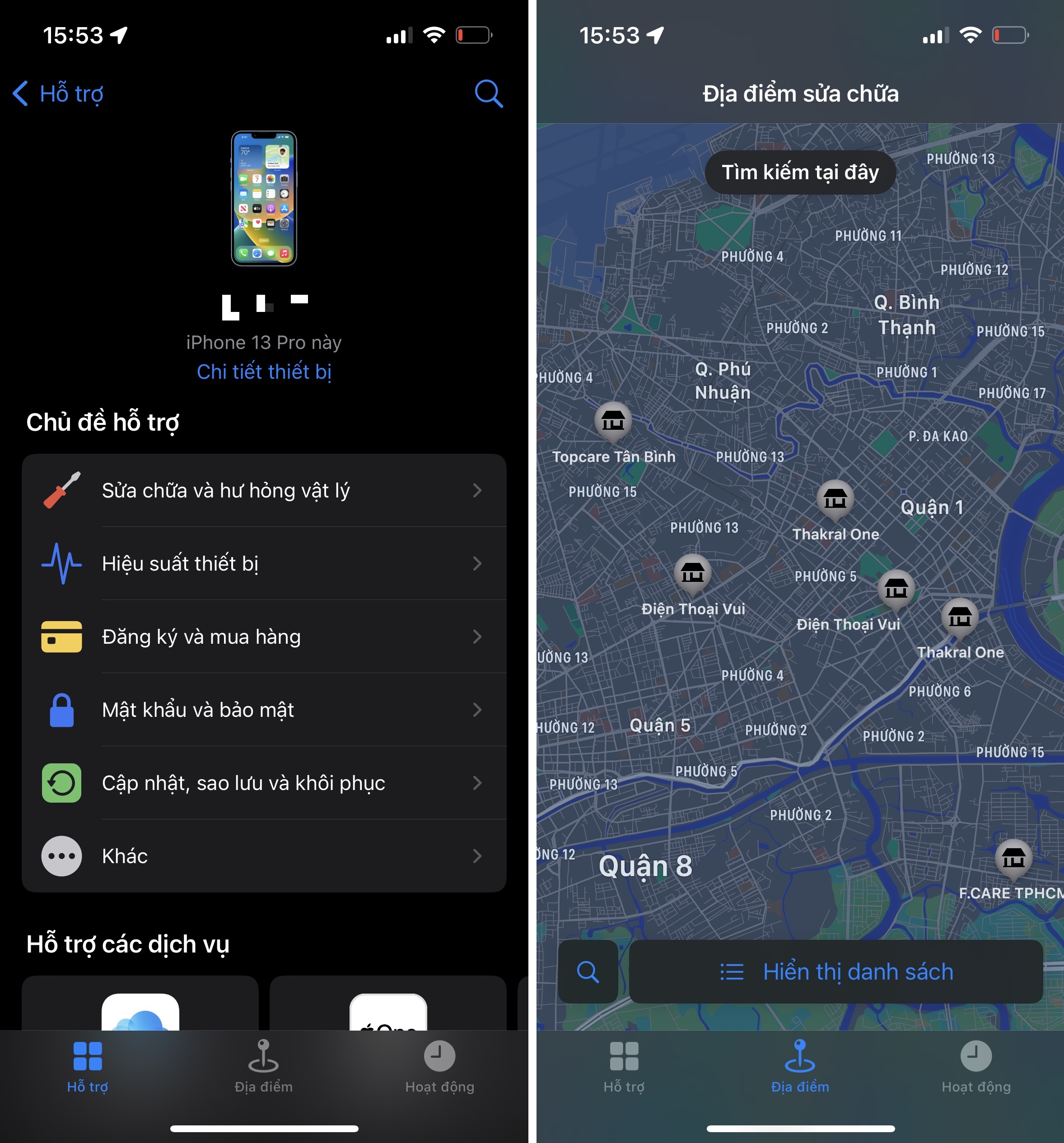Ung dung Apple Support anh 1