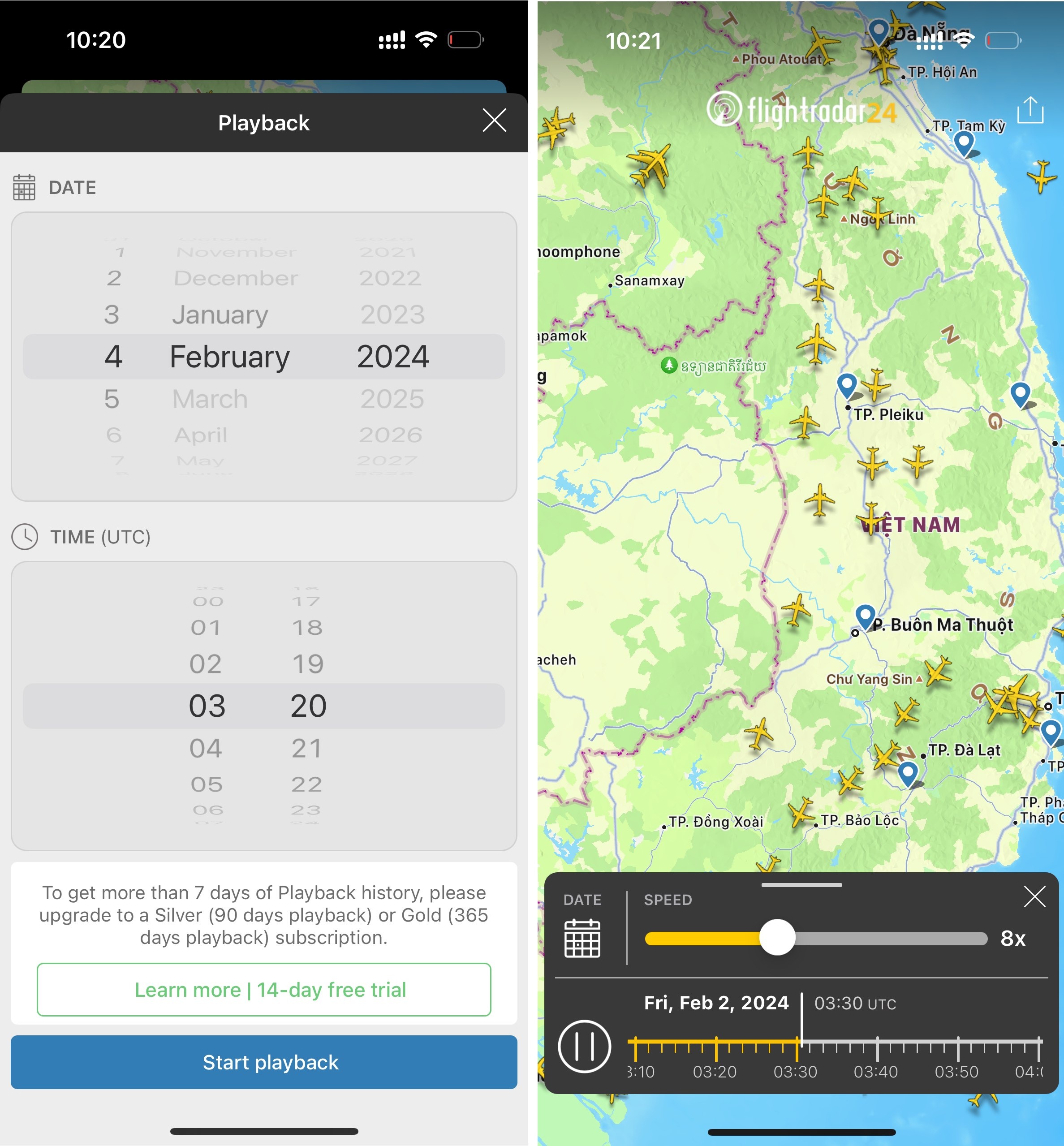 Cach su dung Flightradar24 anh 3