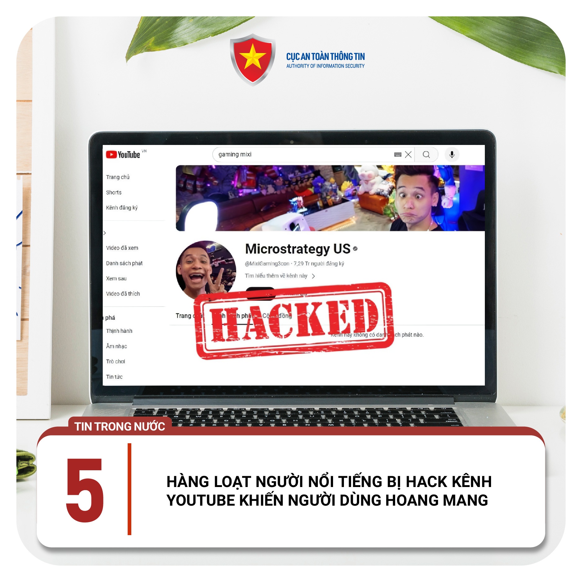 YouTube Do Mixi bi hack anh 1