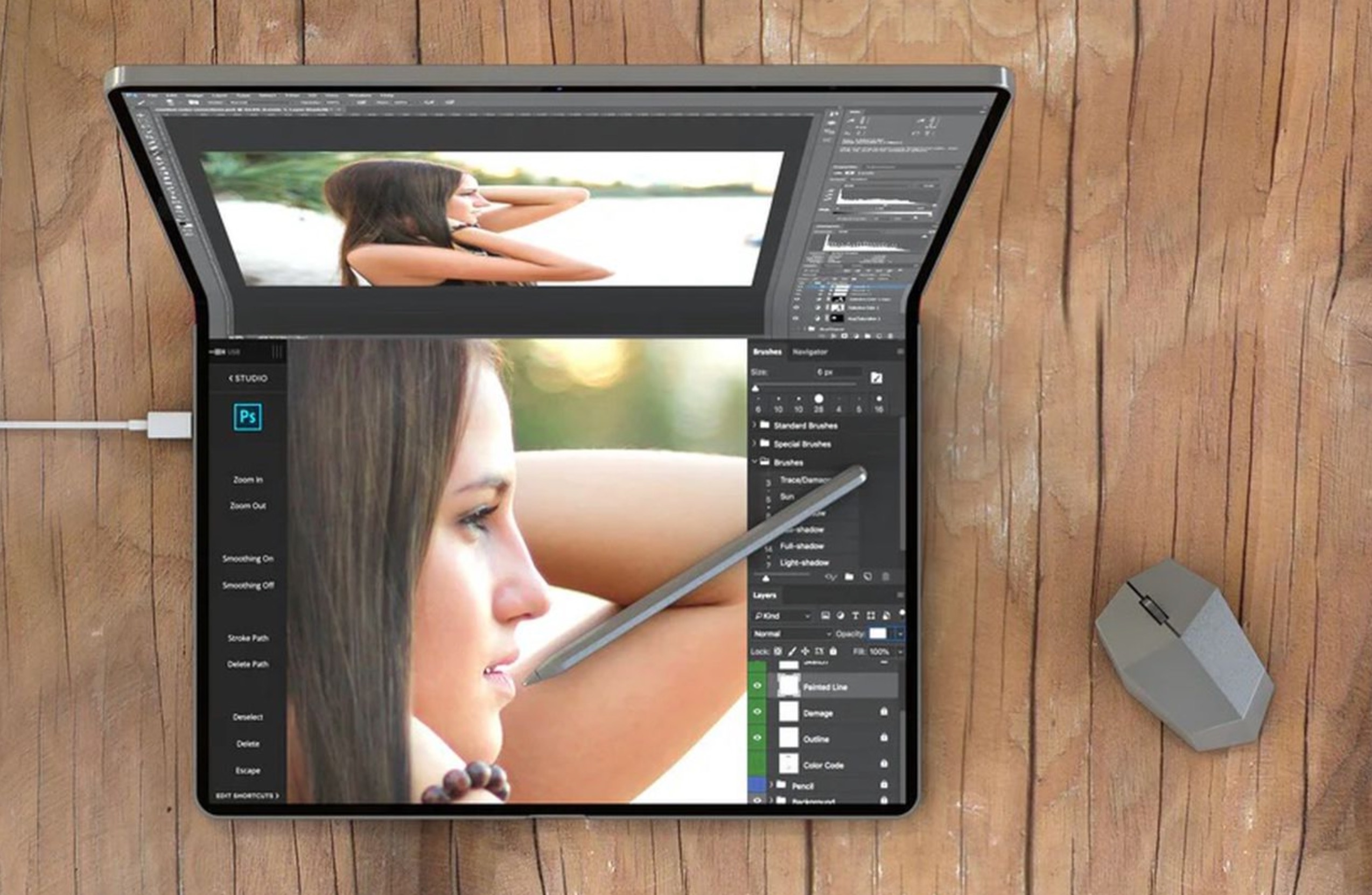 MacBook gap co the dat ngang Vision Pro hinh anh