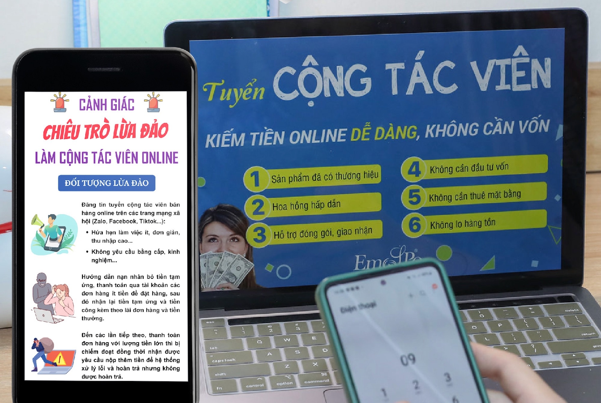 Them nan nhan sap bay chieu tro 'viec nhe luong cao' hinh anh