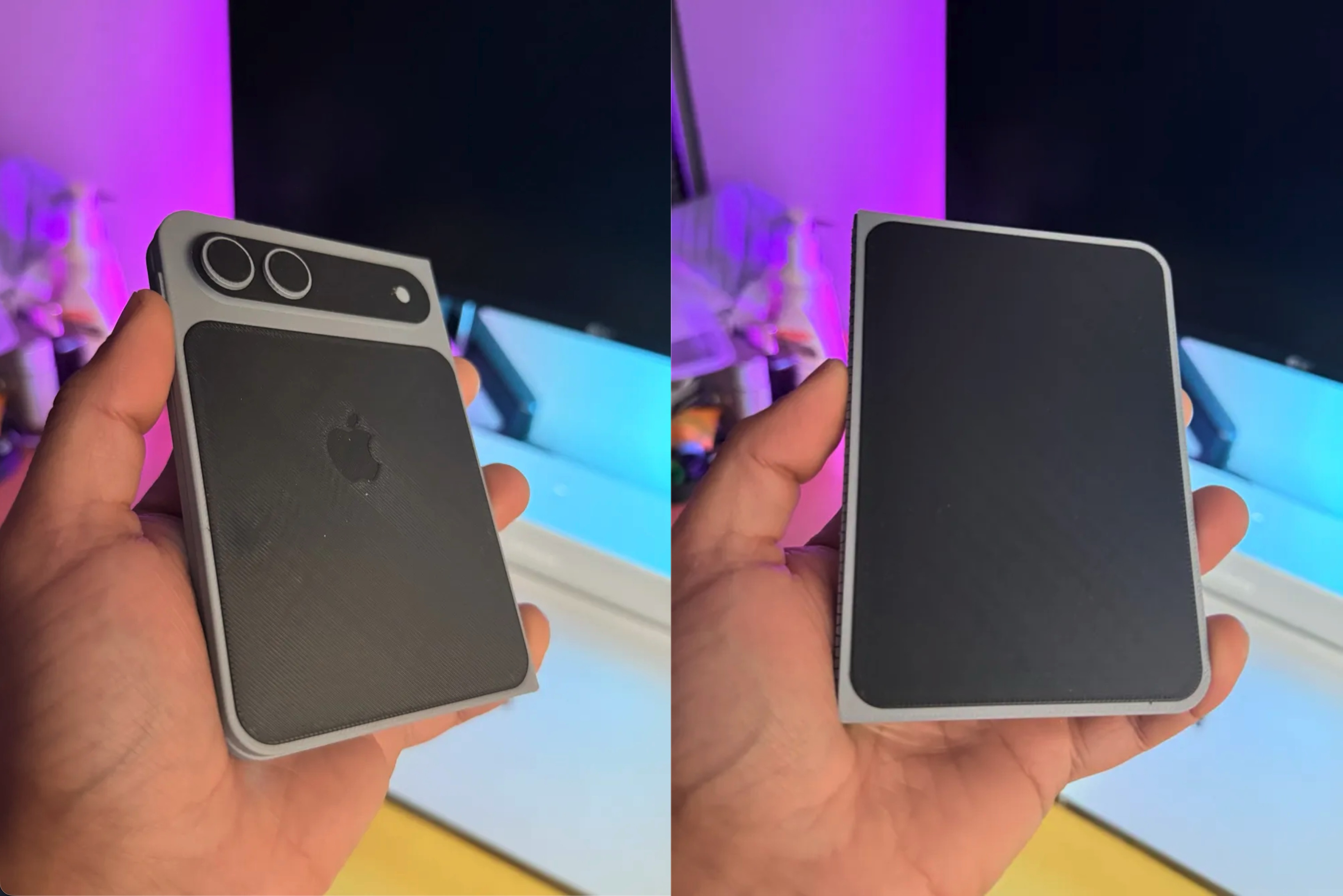 iPhone man hinh gap,  iPhone Fold ra mat,  thiet ke iPhone Fold,  cau hinh iPhone Fold anh 2