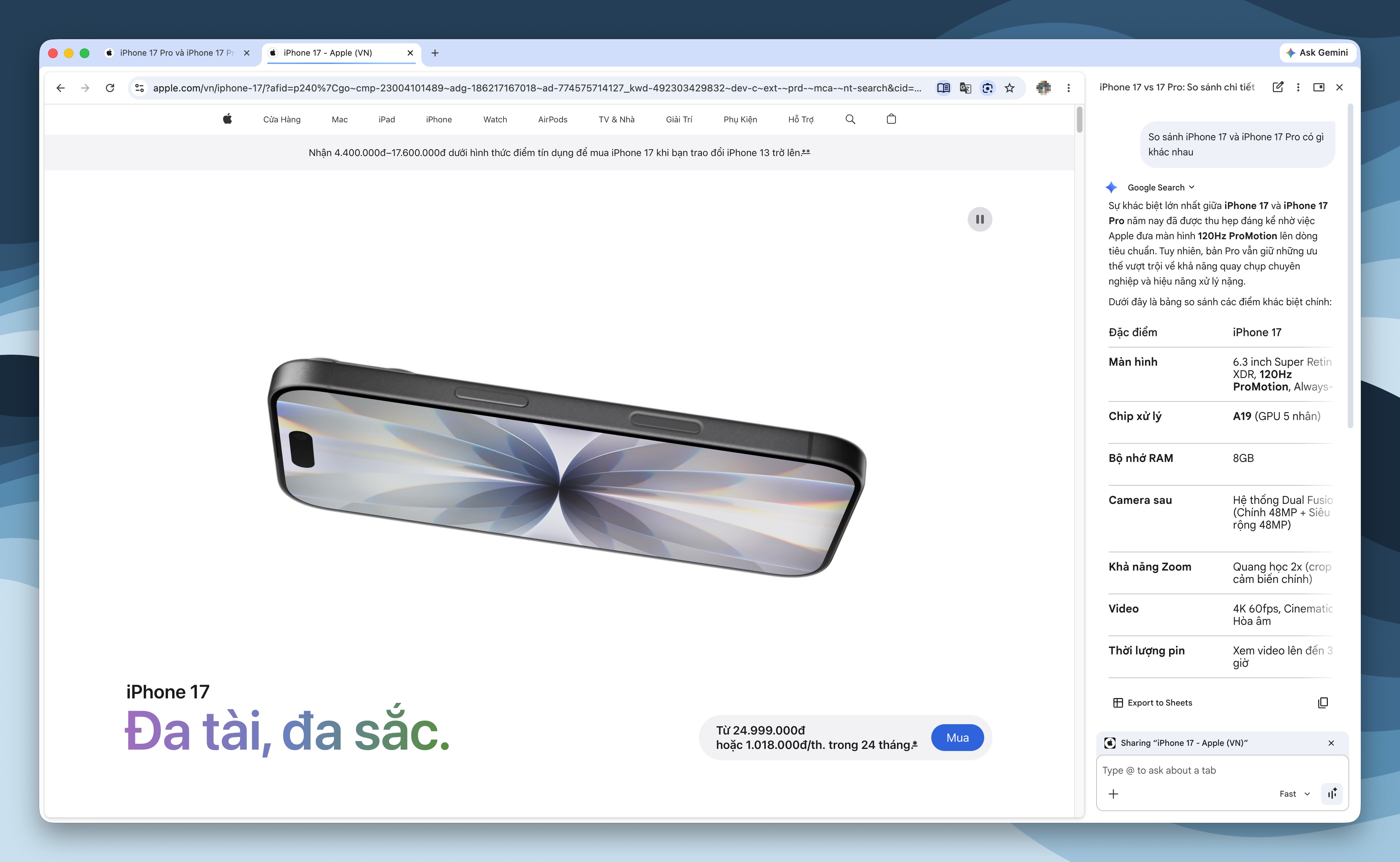 trinh duyet Google Chrome,  AI tren Google Chrome,  trai nghiem Gemini,  Gemini la gi,  Google Gemini Pro anh 2