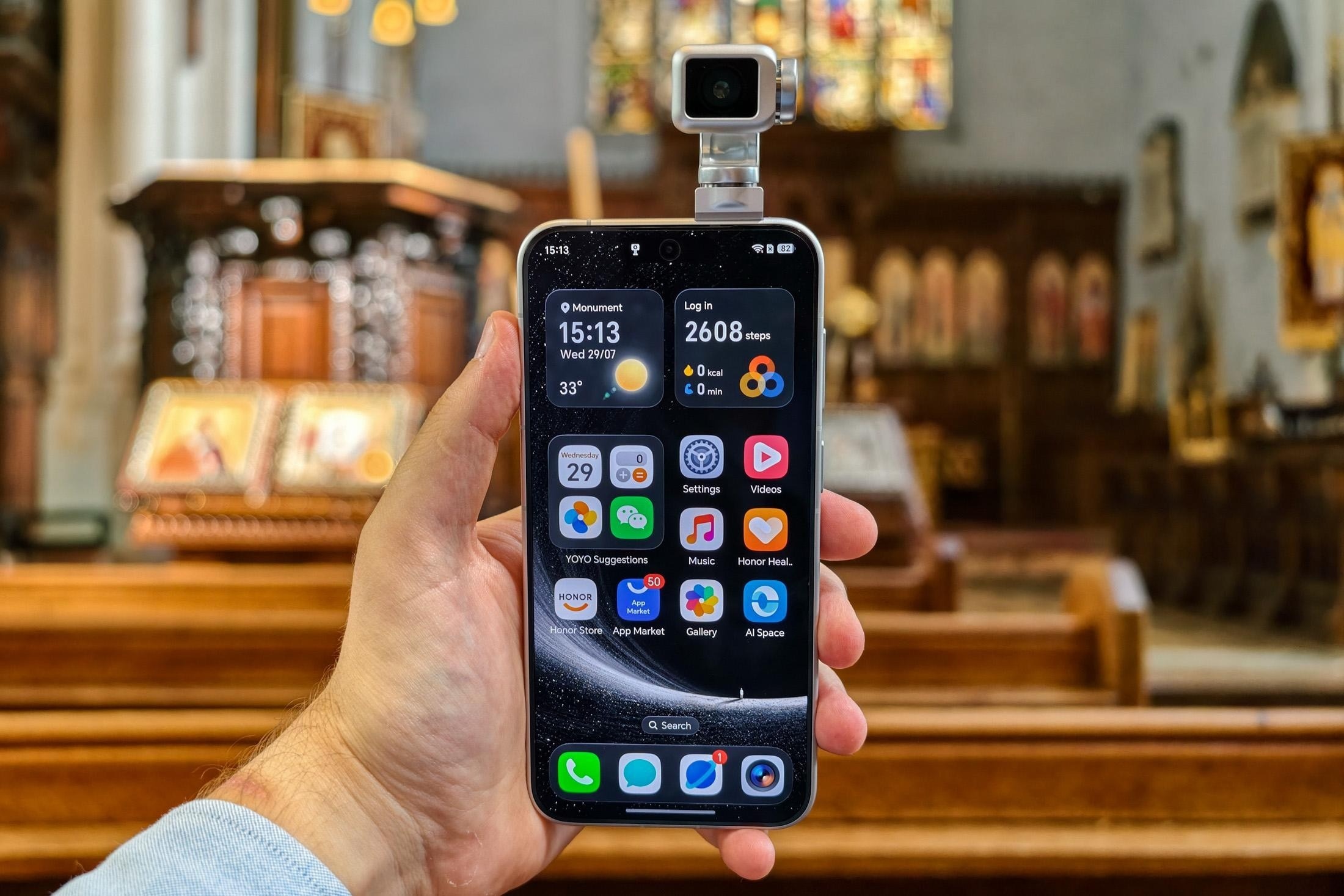 Honor Robot Phone,  gimbal chống rung smartphone,  gimbal DJI Osmo Pocket,  smartphone t&iacute;ch hợp gimbal ảnh 17