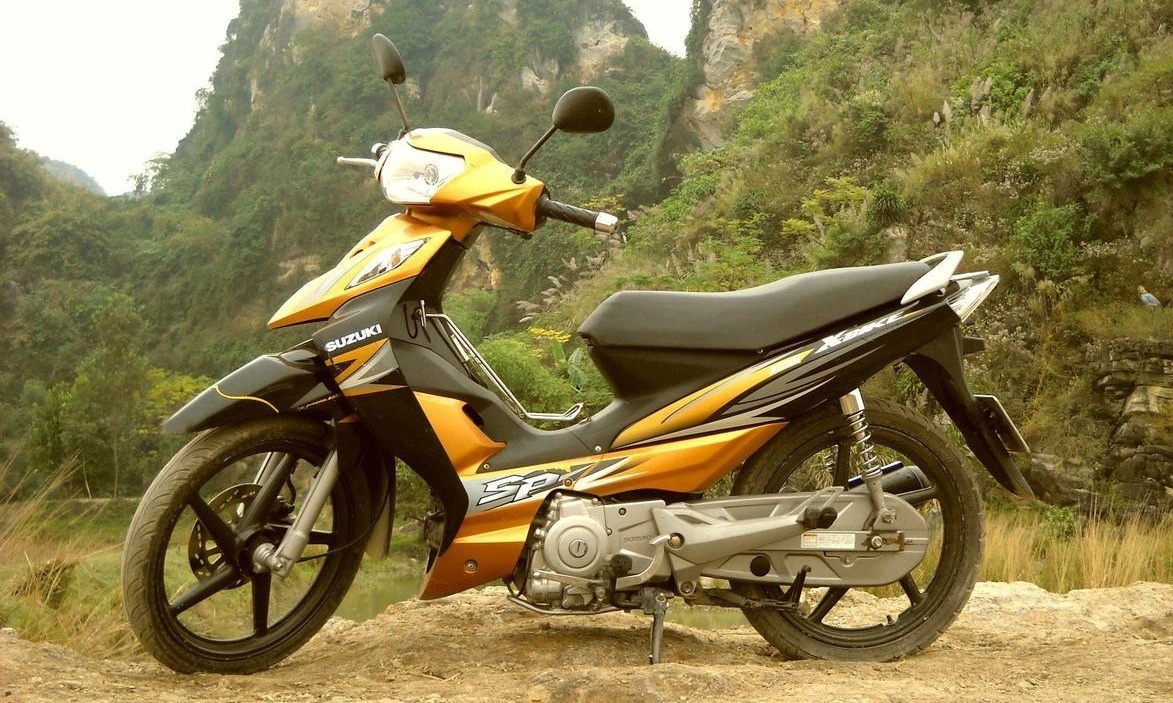 Mau xe may gan 20 nam tuoi cua Suzuki tuong thich xang E10 hinh anh