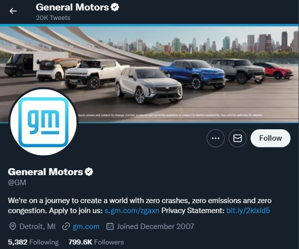 General Motors ngung quang cao anh 1