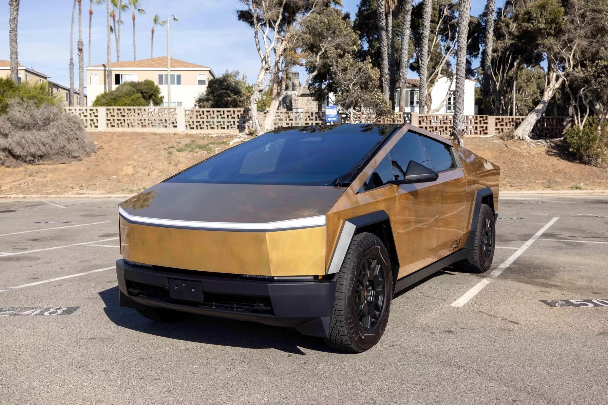 Dang dau gia Tesla Cybertruck ma vang hinh anh