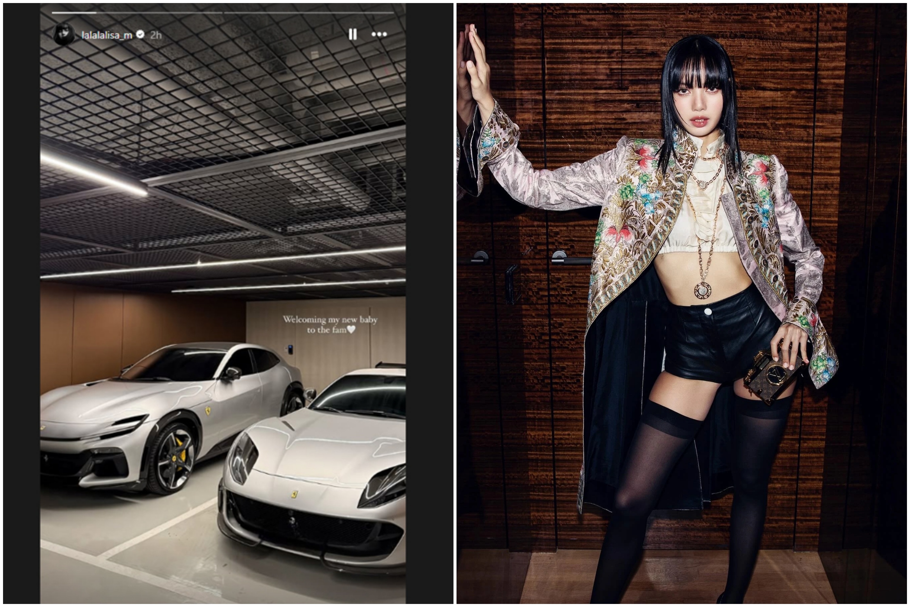 Lisa 'BlackPink' tau sieu SUV Ferrari Purosangue hinh anh