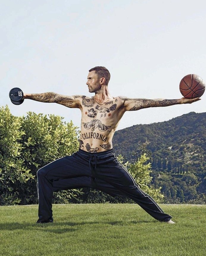 che do tap luyen cua adam levine anh 2