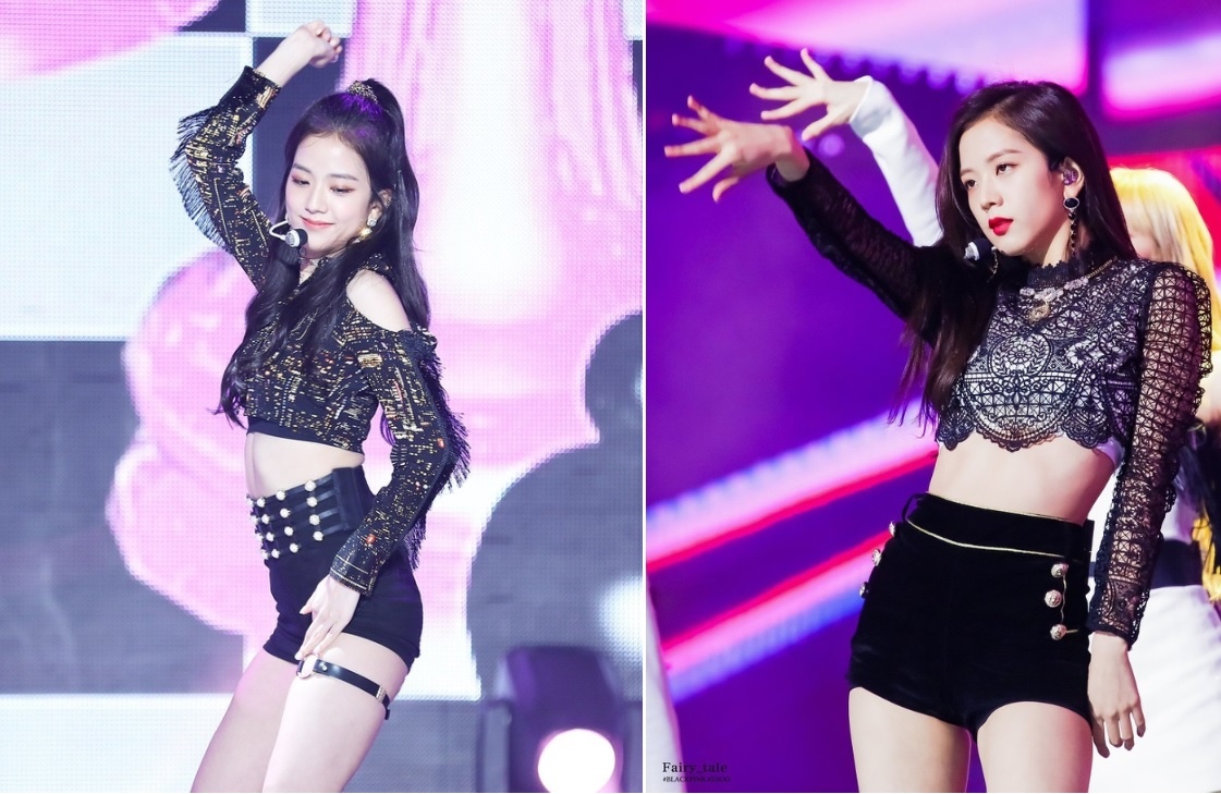 9 lan Jisoo dien do ngan khoe eo thon va chan dai sexy hinh anh