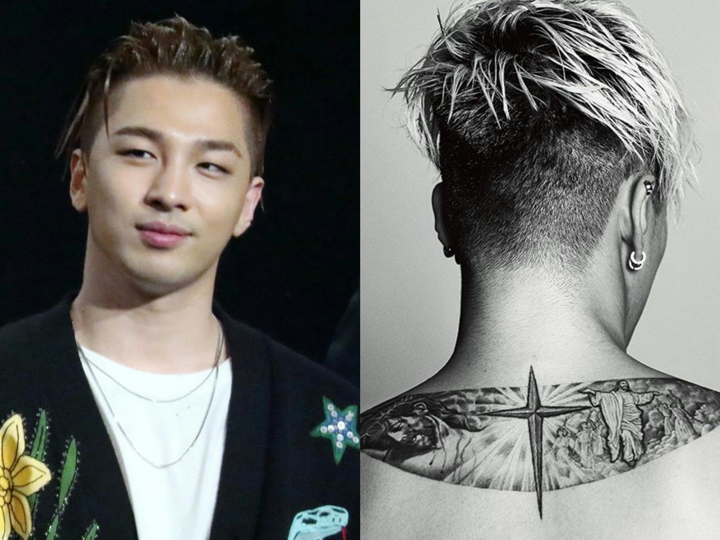 3 hinh xam lon tren co the Taeyang an chua y nghia gi? hinh anh