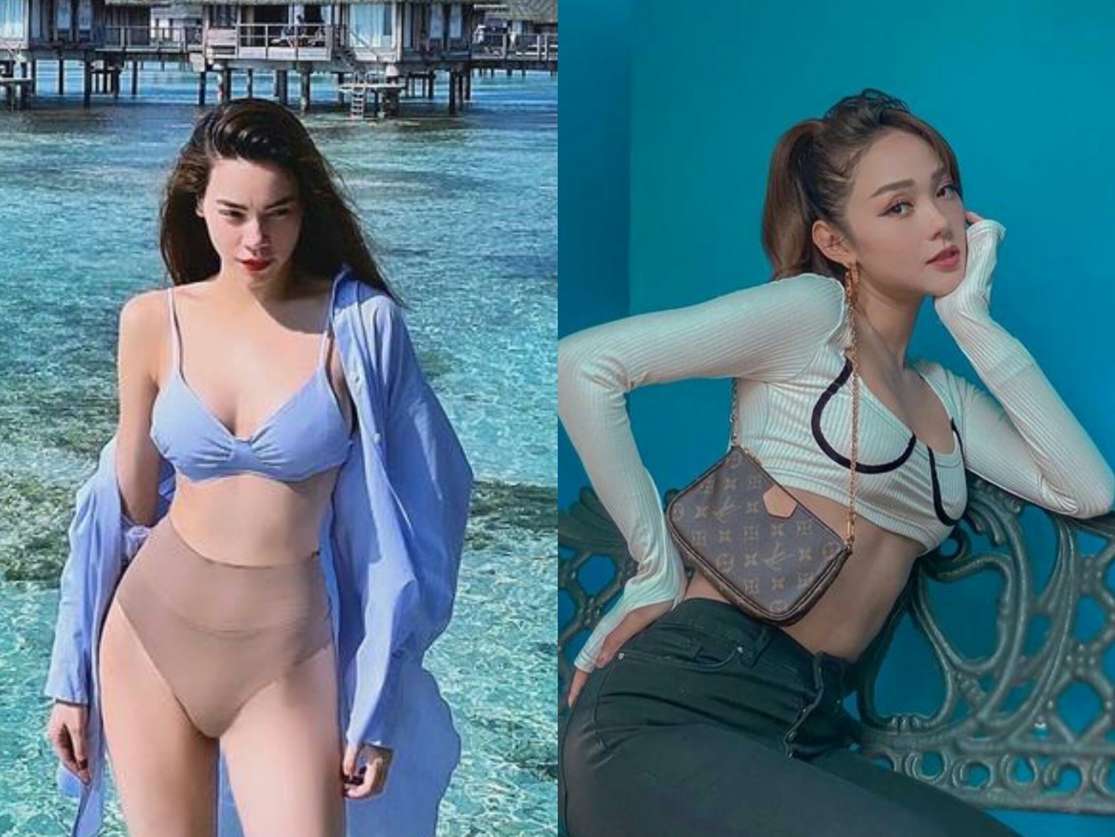 Ho Ngoc Ha dien do boi xe sau, Minh Hang mac ao crop top khoe eo thon hinh anh