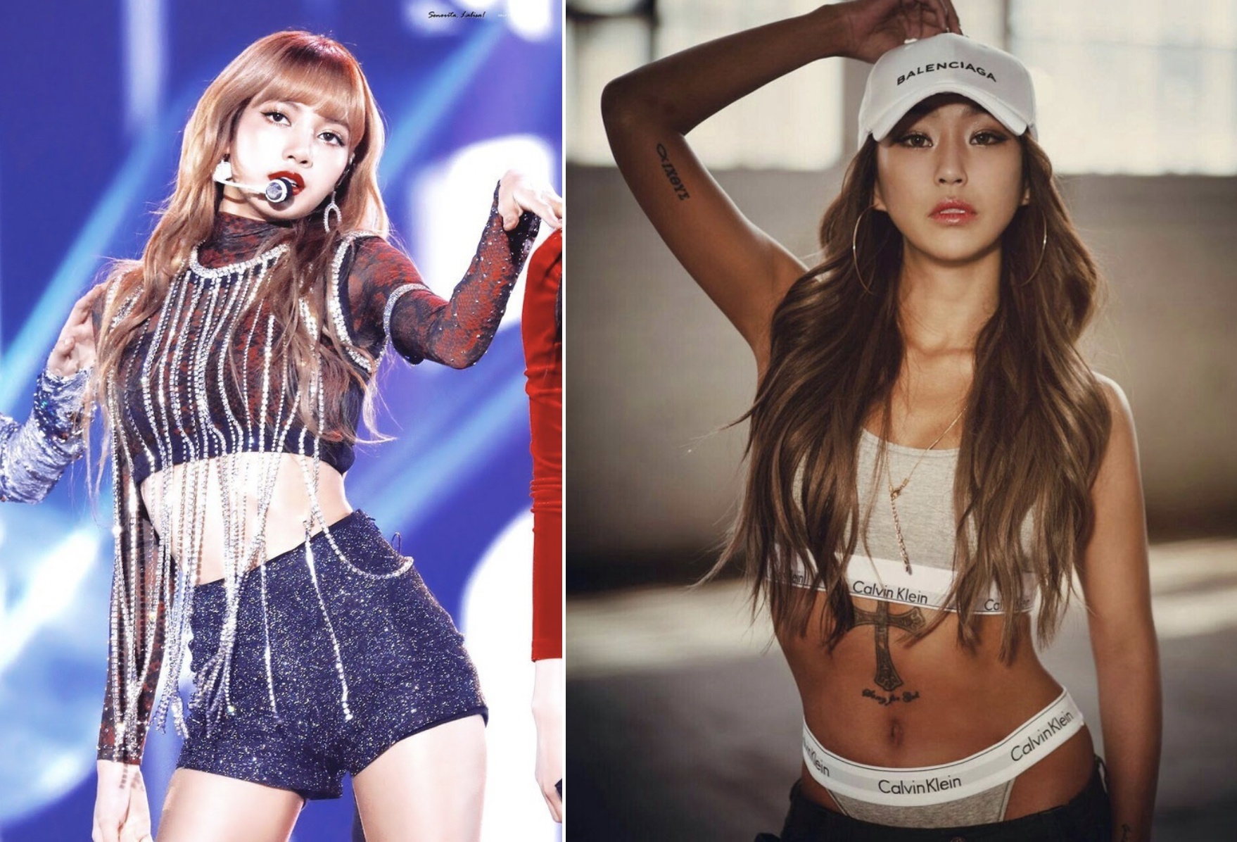Lisa va 9 my nhan Han chuong mac ao ngan khoe co bung san chac hinh anh