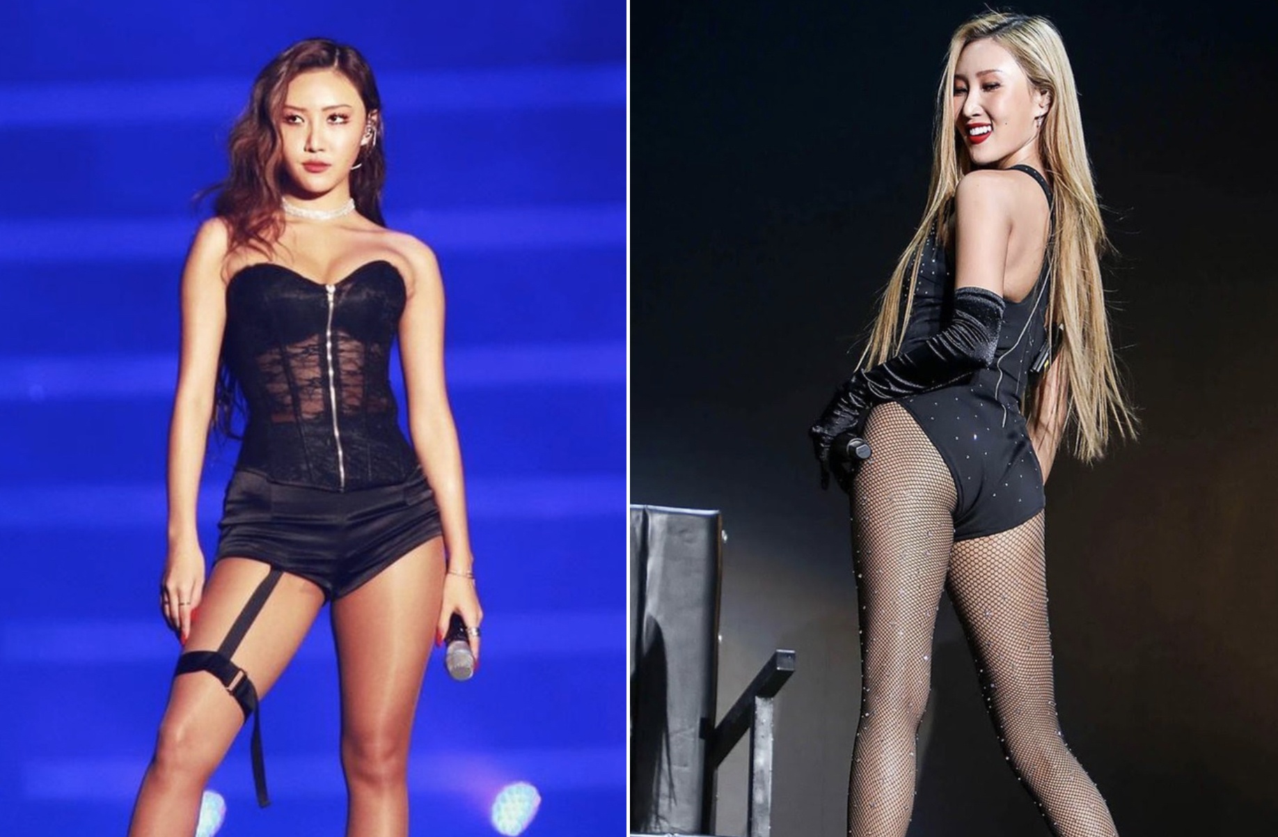 Hwasa ngay cang thich dien vay ao ngan khoe than hinh goi cam hinh anh