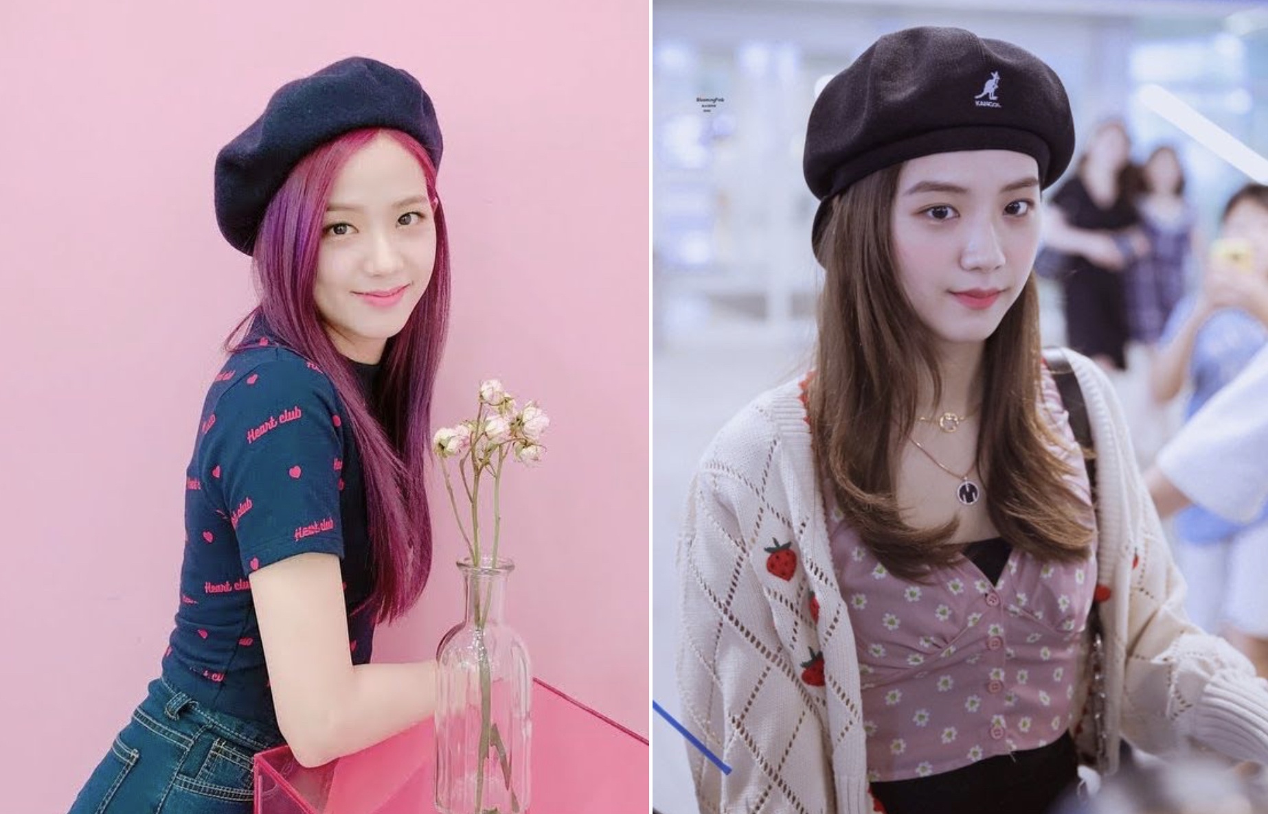 Jisoo xinh nhu bup be khi doi mu noi xuong pho hinh anh