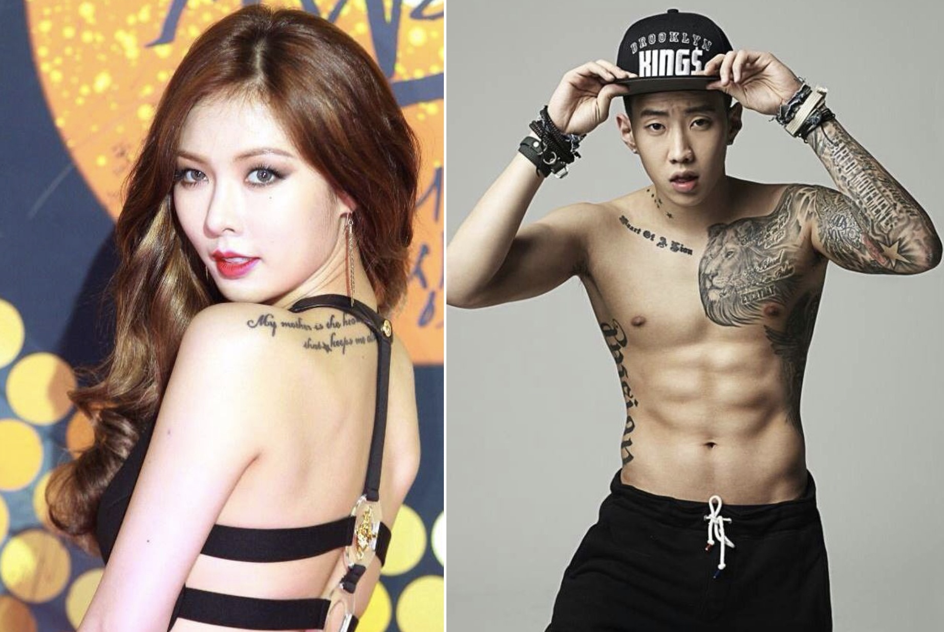 HyunA, Jay Park va dan sao Han xam hinh ve cha me hinh anh