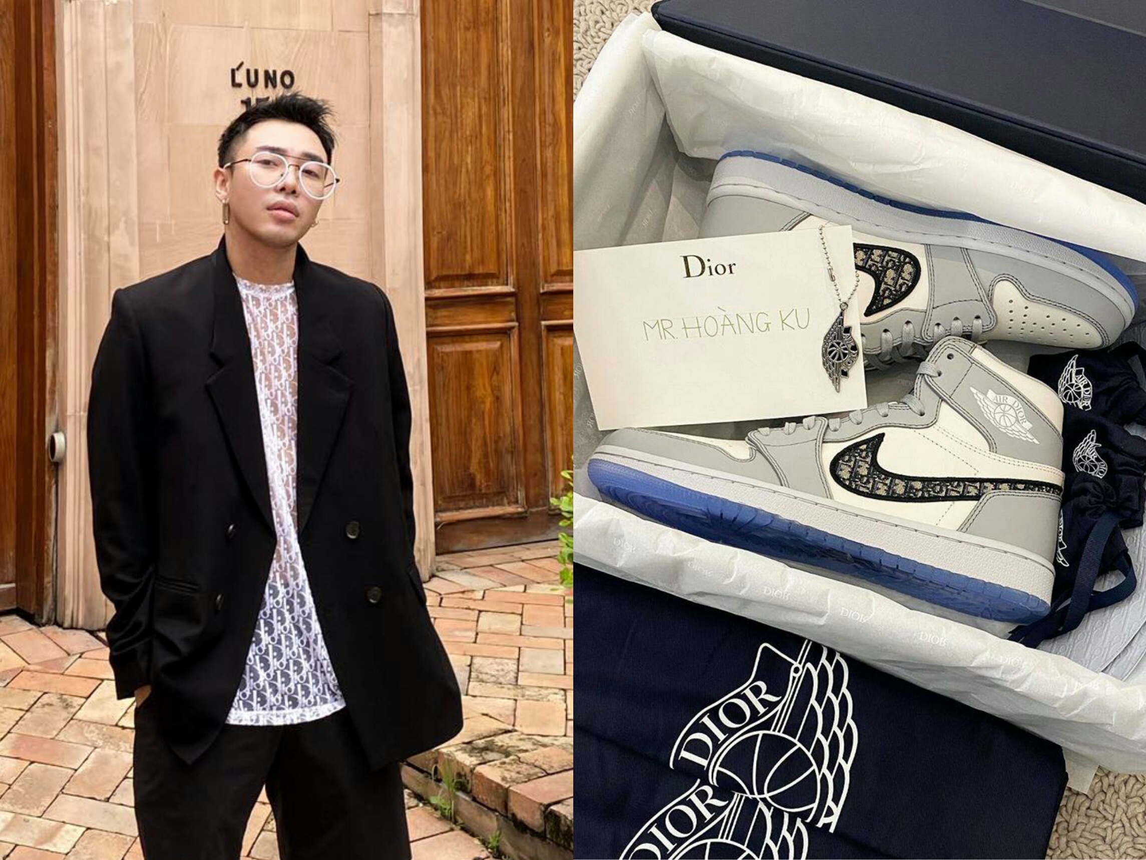 Hoang Ku la nguoi dau tien o Viet Nam so huu giay Nike Dior hiem hinh anh