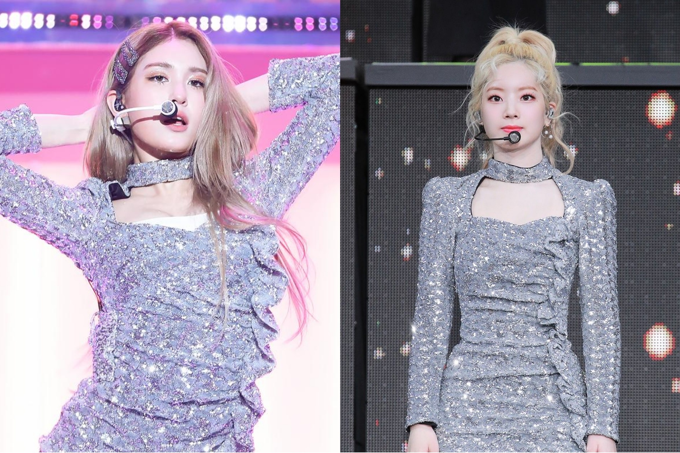 Dahyun va Somi do dang thon gon khi dien vay 'dung hang' hinh anh