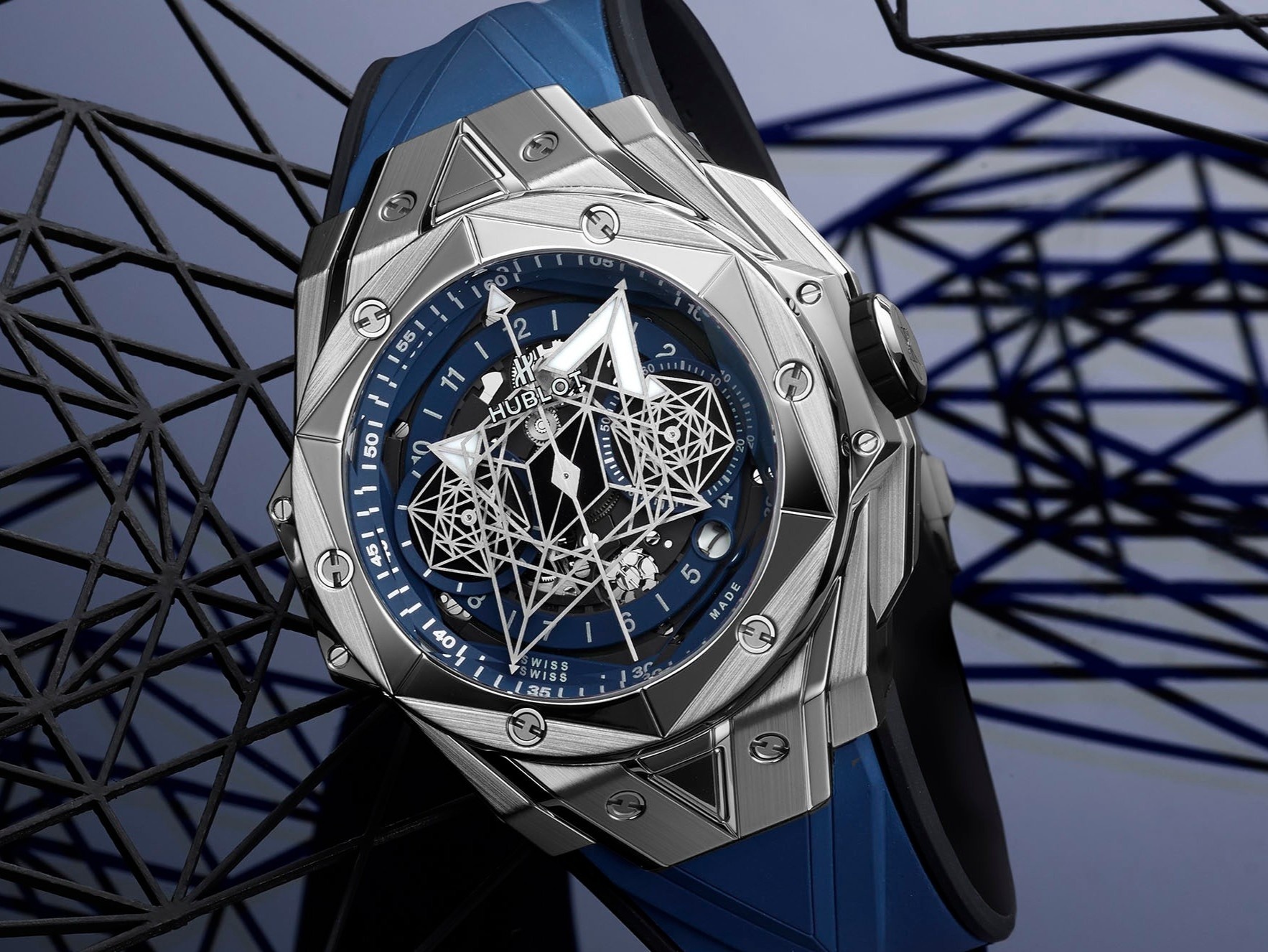 Hublot ket hop voi nghe si xam hinh ra mat dong ho gioi han hinh anh