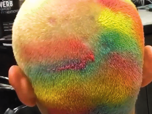 Nha tao mau nhuom toc loang lo bang bot bien hinh anh