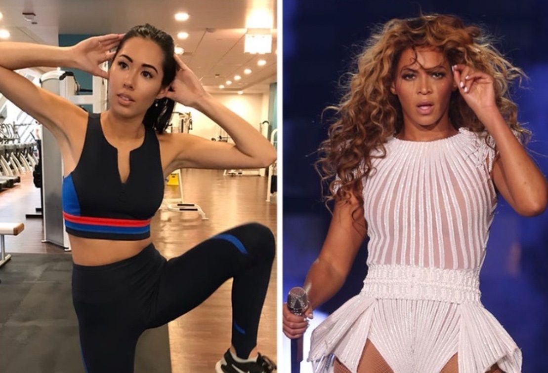 Co gai kiet suc vi tap luyen giong Beyonce hinh anh