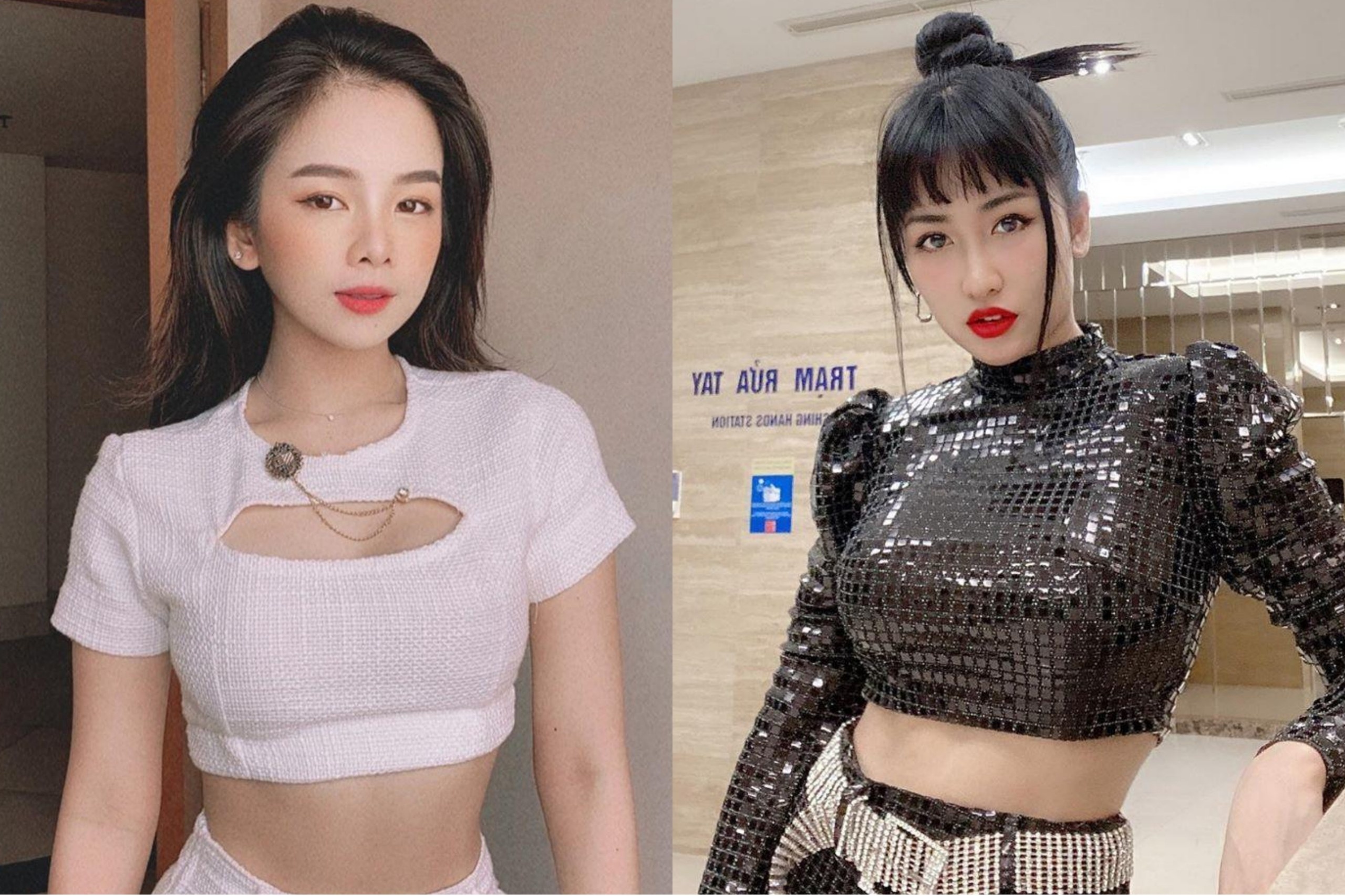 Gu an mac khoe eo thon cua DJ Mie va Trang Moon hinh anh