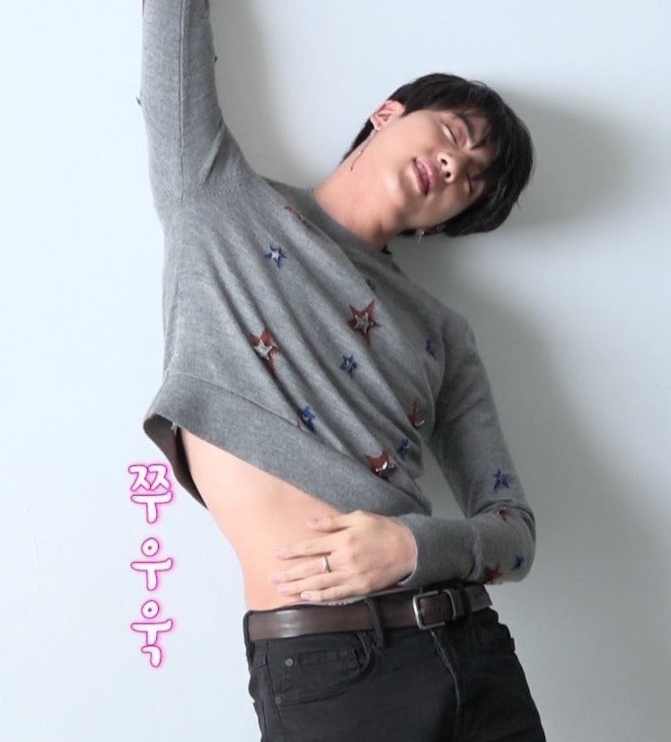 sao nam Hàn mặc crop top ảnh 7 sao nam Han mac crop top anh 7