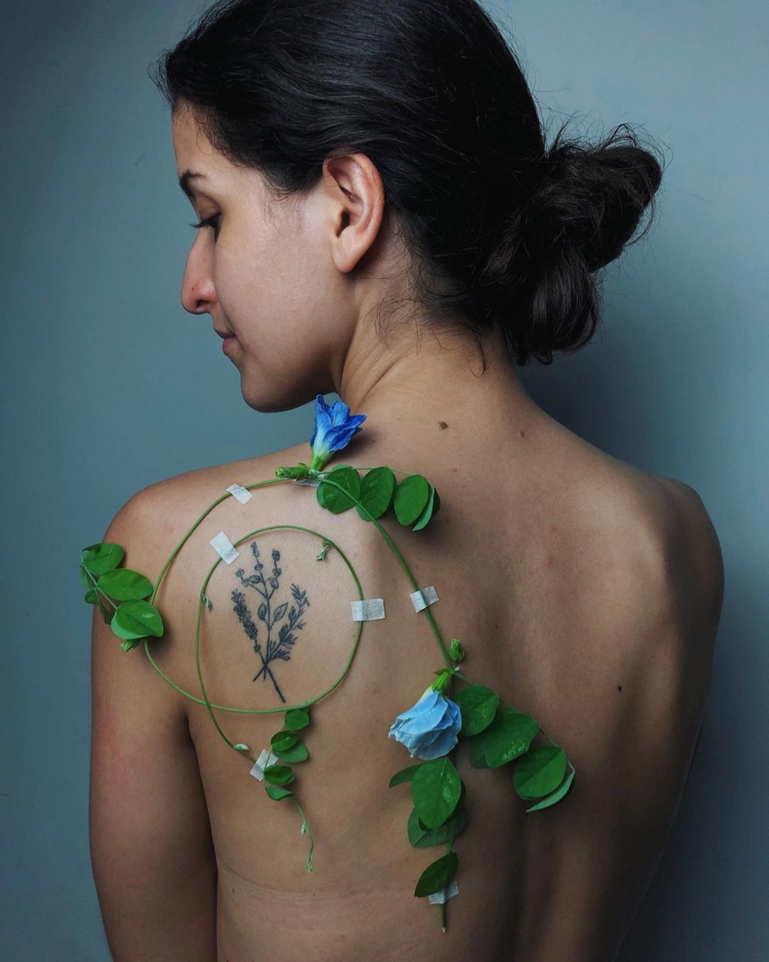 hình xăm hoa lá ảnh 3 hinh xam hoa la anh 3