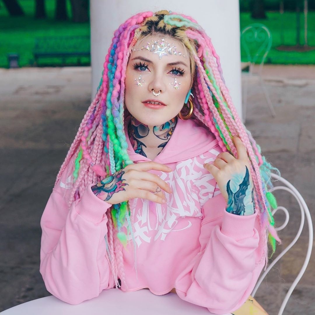 nhuộm tóc cầu vồng ảnh 2 nhuom toc cau vong anh 2