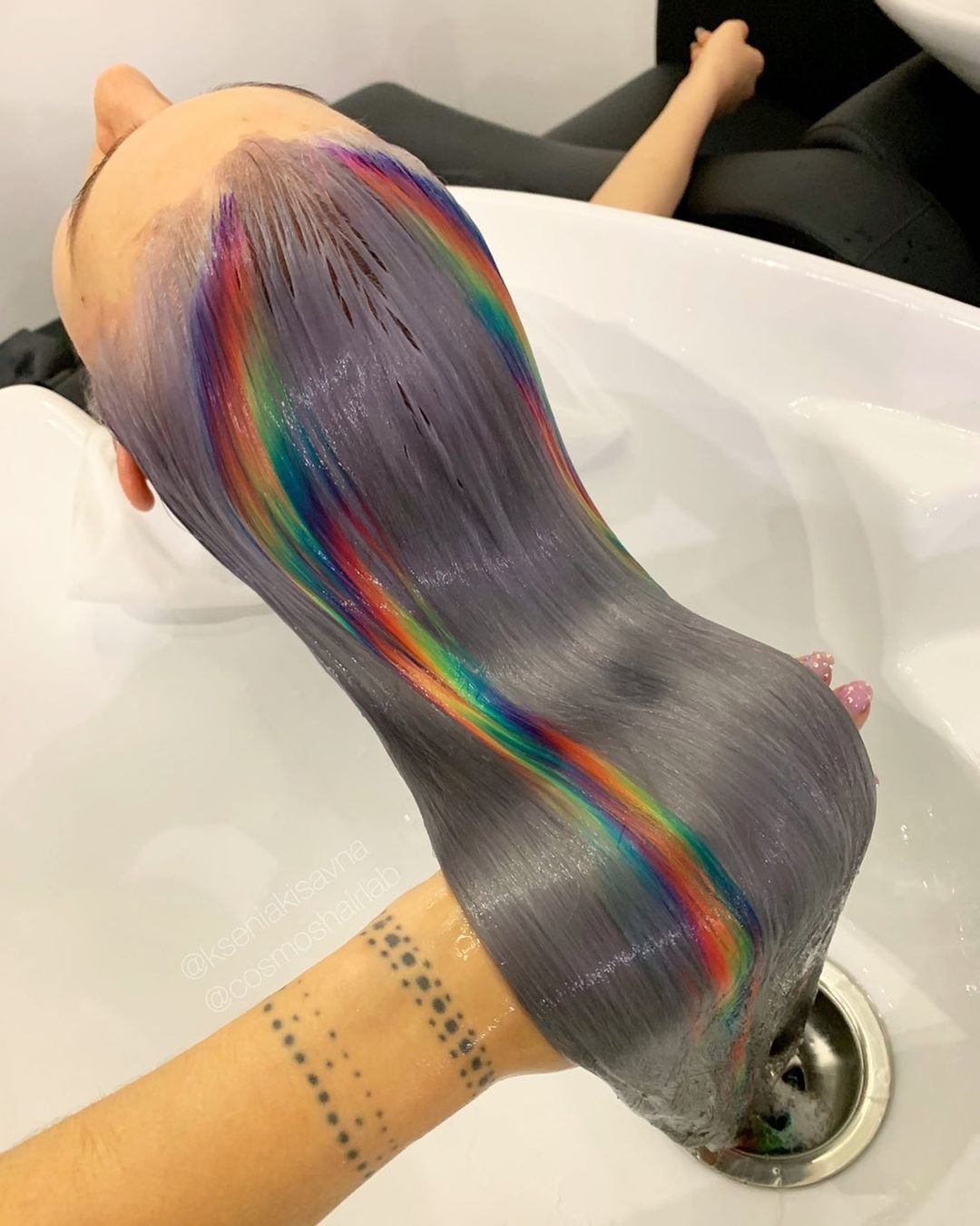 tóc nhuộm màu cầu vồng ảnh 12 toc nhuom mau cau vong anh 12
