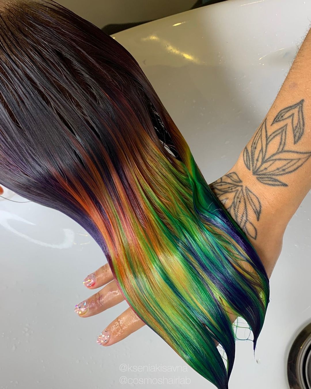 tóc nhuộm màu cầu vồng ảnh 13 toc nhuom mau cau vong anh 13