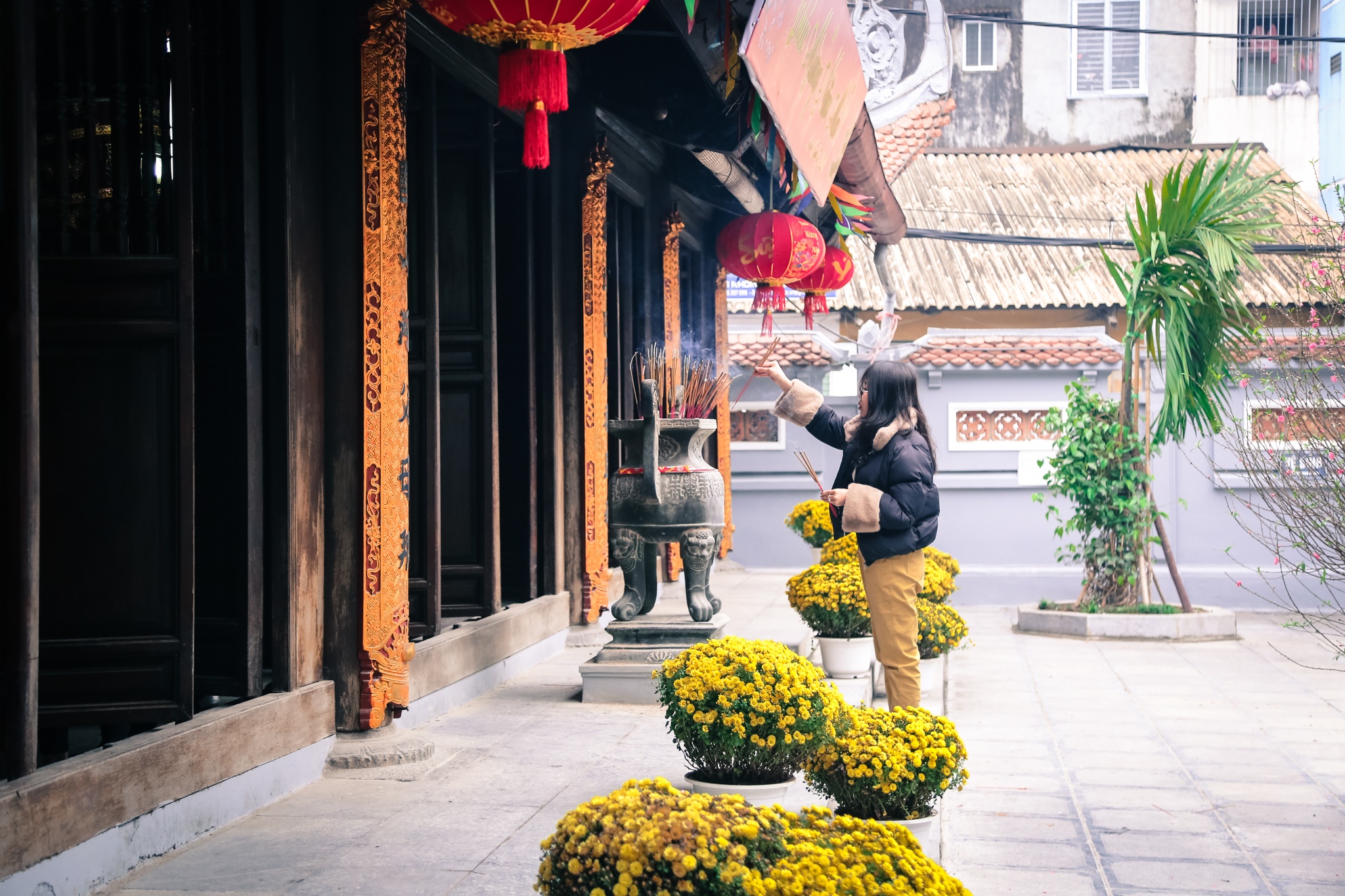 giới trẻ Hà Nội đi chùa Hà cầu duyên ảnh 8 gioi tre Ha Noi di chua Ha cau duyen anh 8