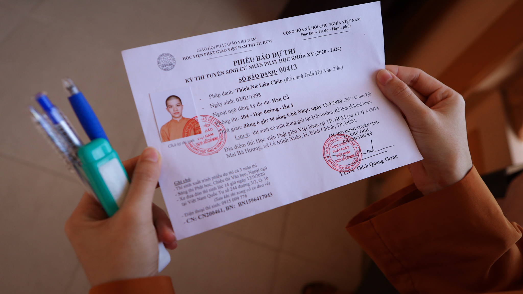 tăng ni thi đại học ảnh 19 tang ni thi dai hoc anh 19