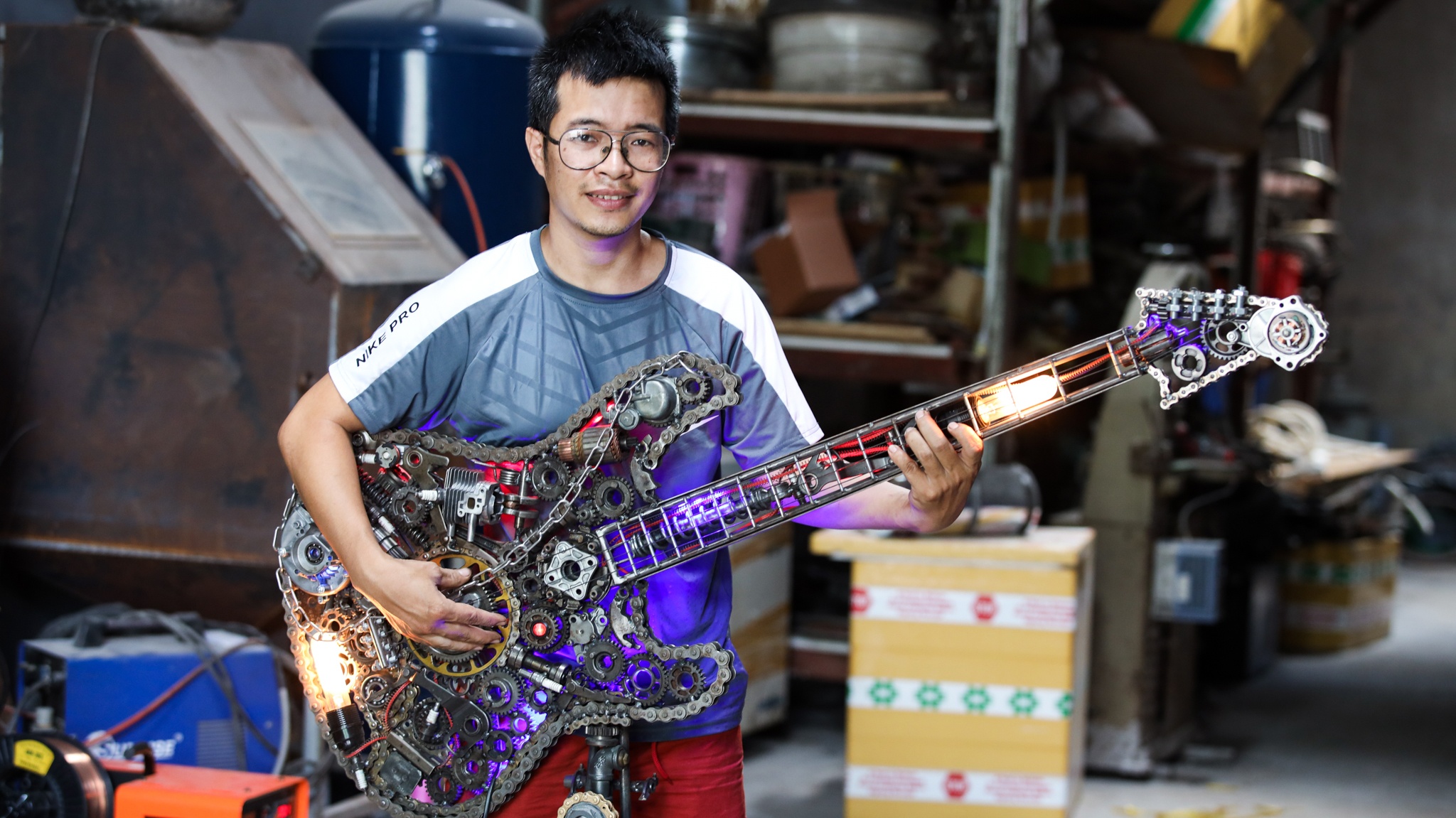 đồng hồ làm từ nhông xích ảnh 1 dong ho lam tu nhong xich anh 1