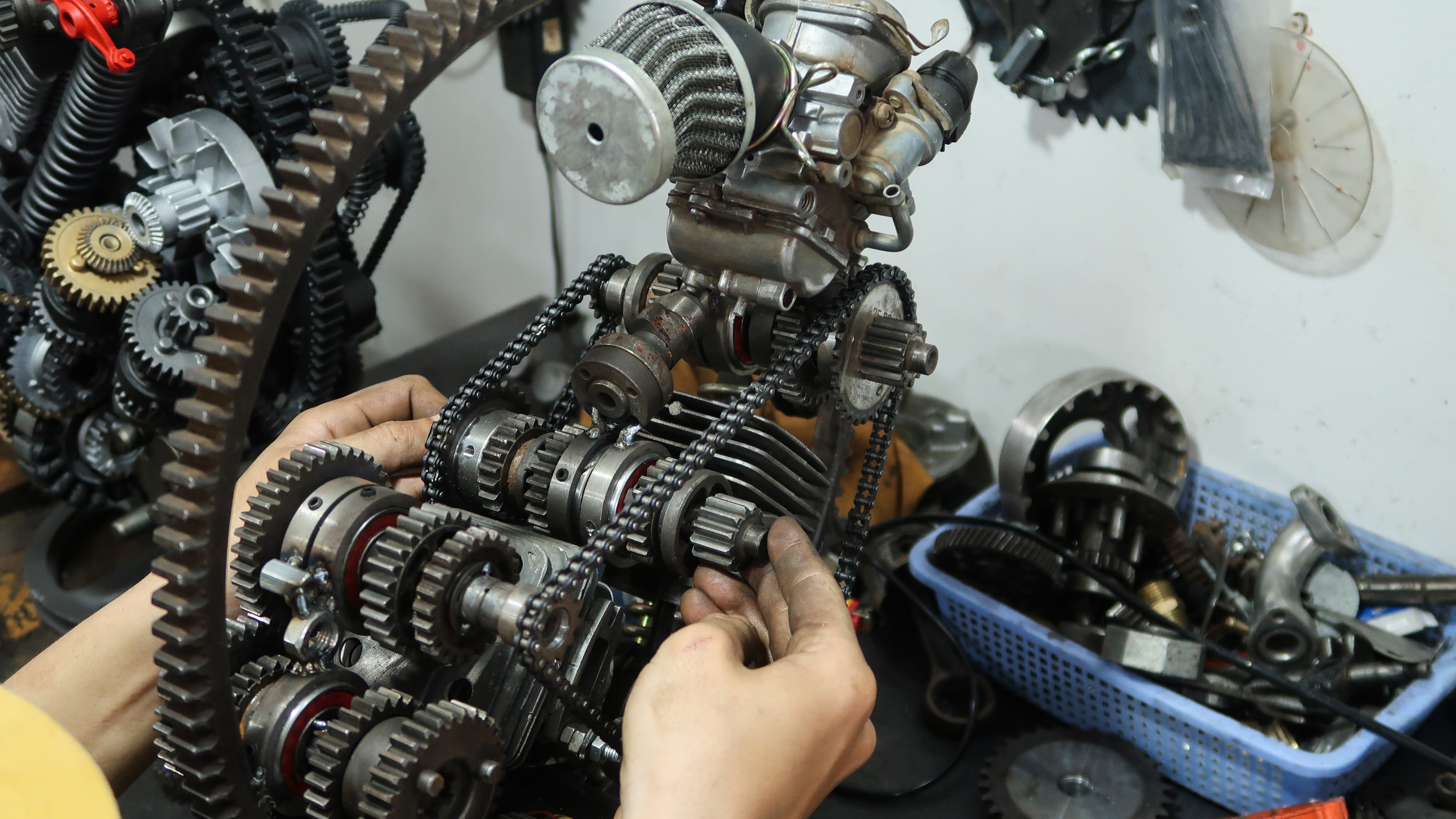 đồng hồ làm từ nhông xích ảnh 7 dong ho lam tu nhong xich anh 7