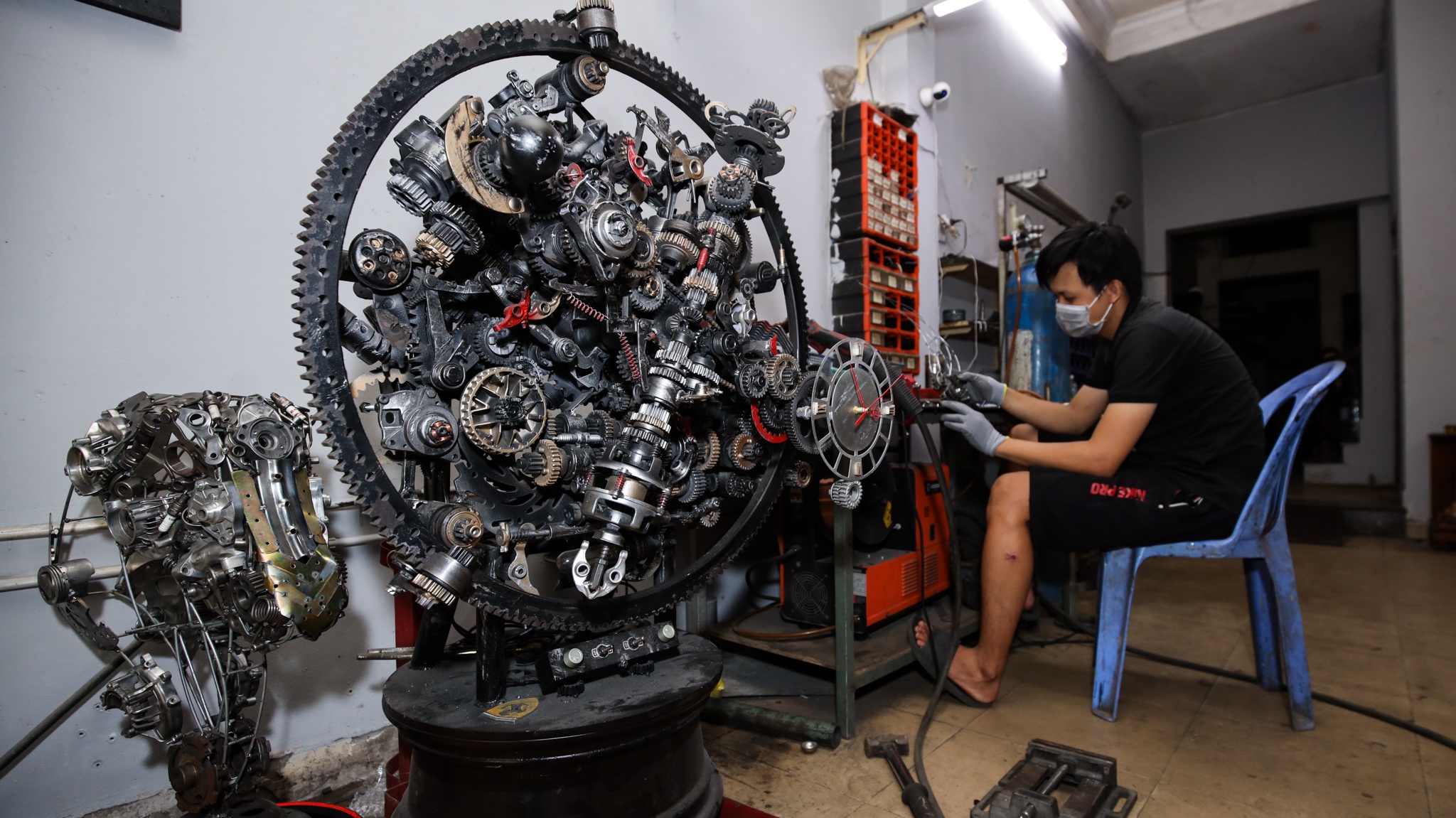 đồng hồ làm từ nhông xích ảnh 5 dong ho lam tu nhong xich anh 5