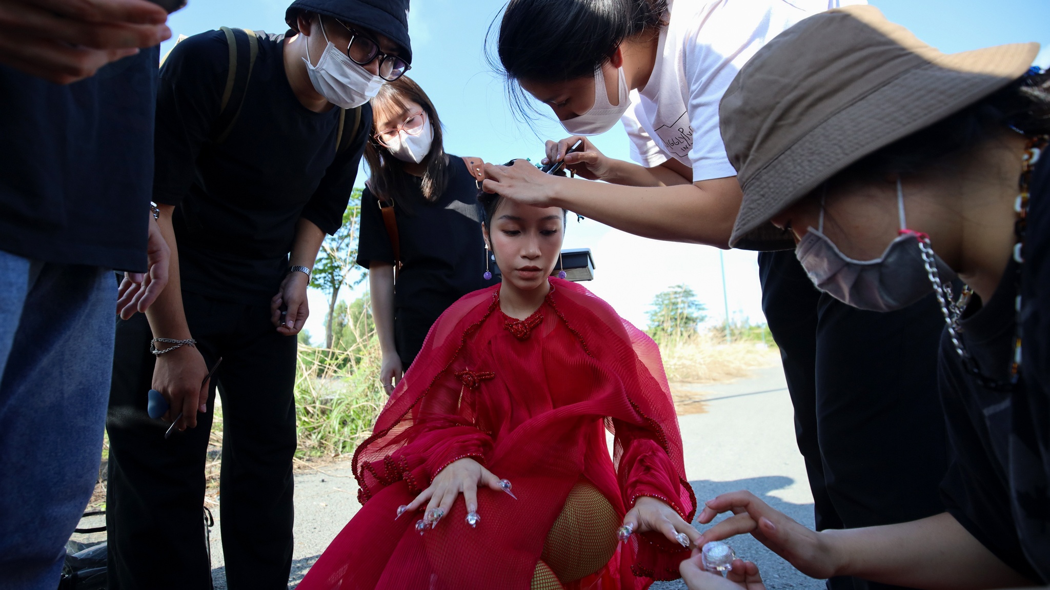 Ngay quay MV cua con gai Diva My Linh anh 1