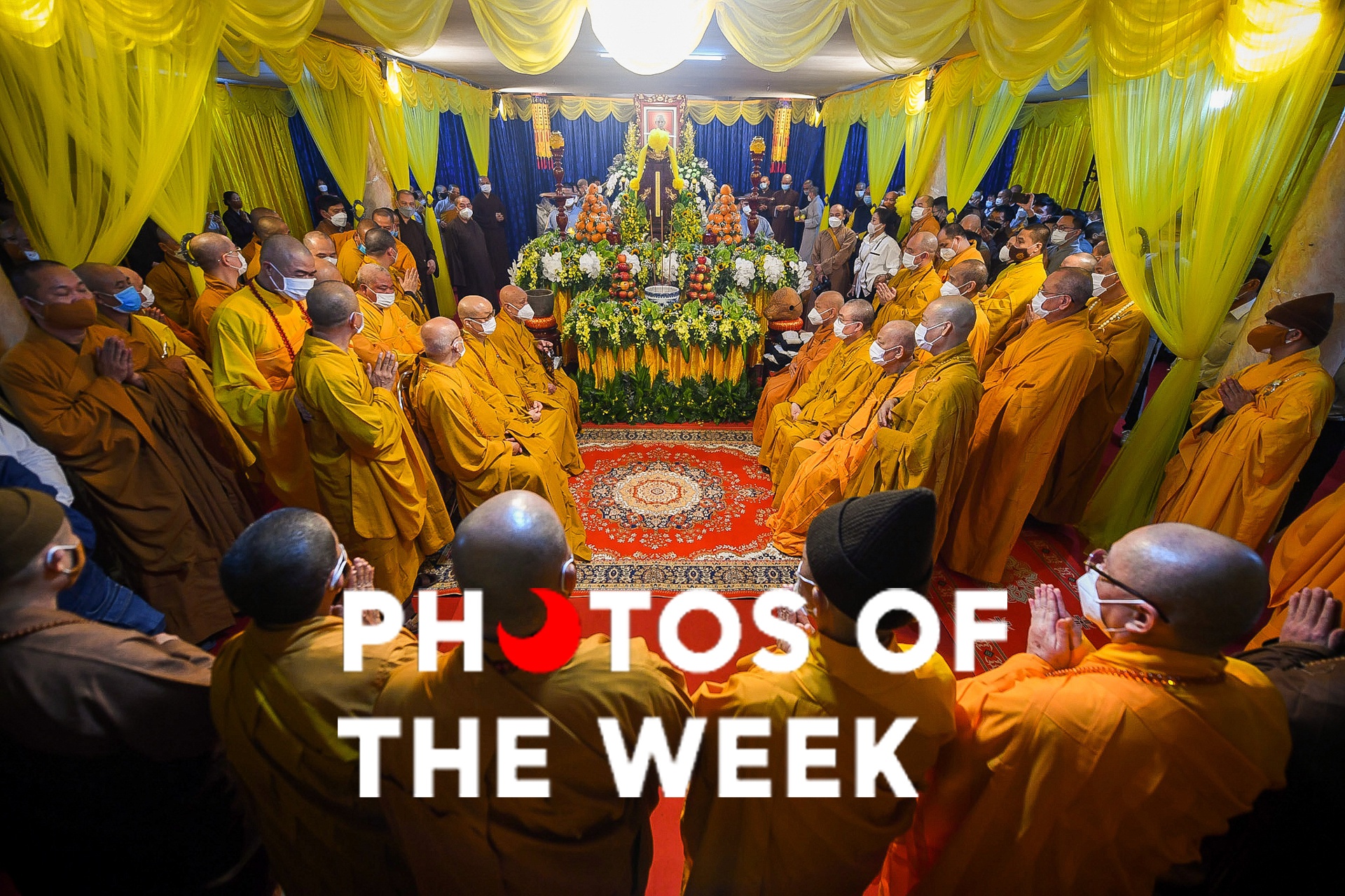 Hinh anh tang le Dai lao Hoa thuong Thich Pho Tue gay xuc dong hinh anh