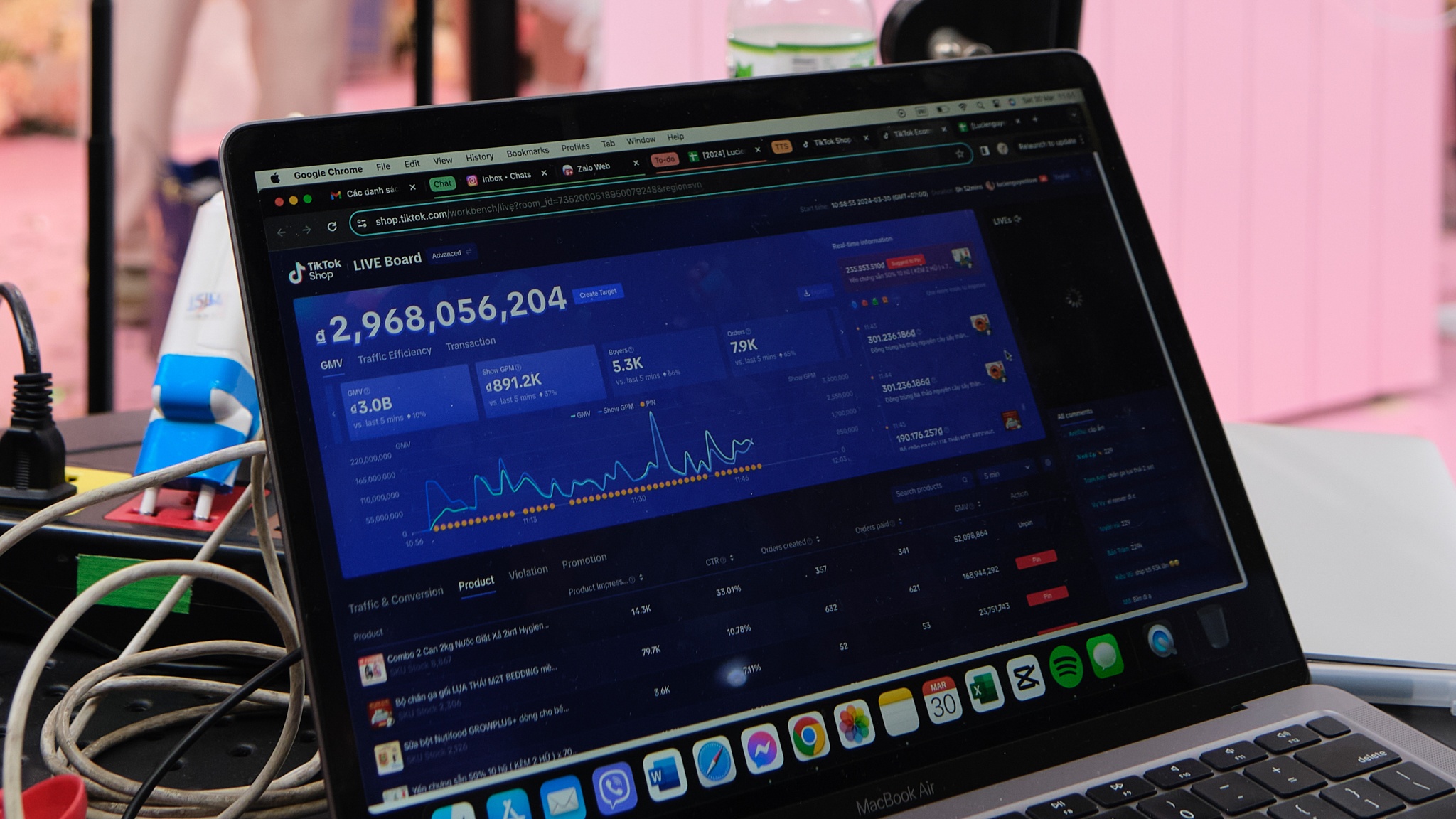 livestream ban hang,  tiktok shop anh 8