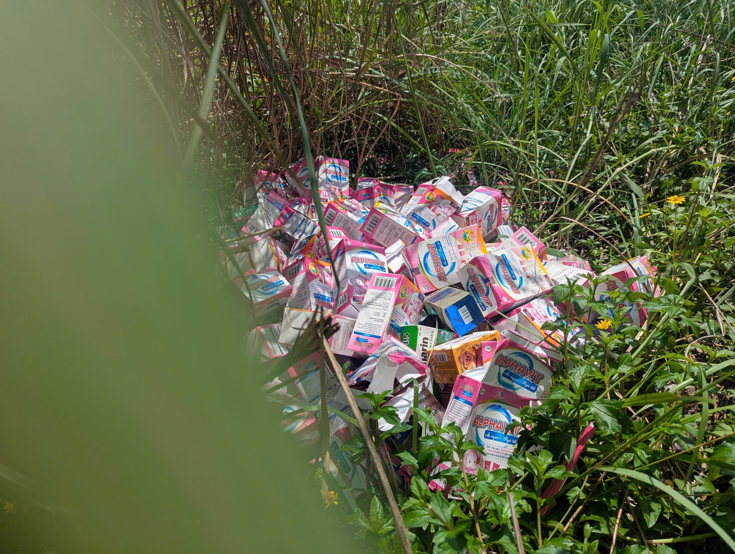 Can canh cac loai thuoc va TPCN bi do dong ven duong tai TP.HCM hinh anh