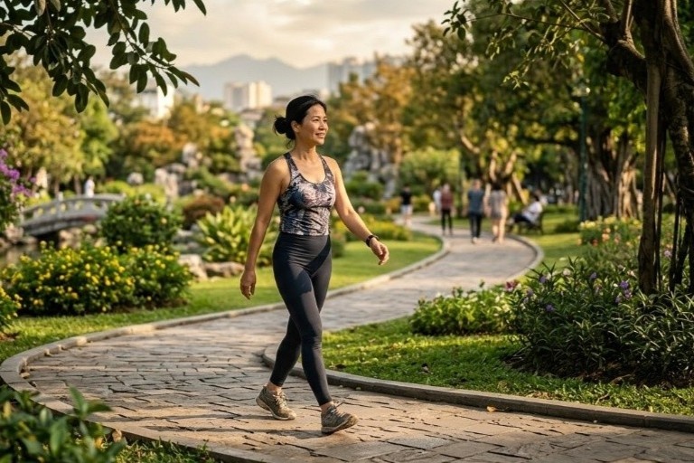 Dieu gi xay ra khi di bo 1 km moi ngay hinh anh