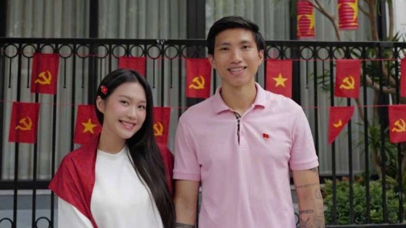 Khoanh khac doi thuong cua Doan Hai My khi ve que chong hinh anh