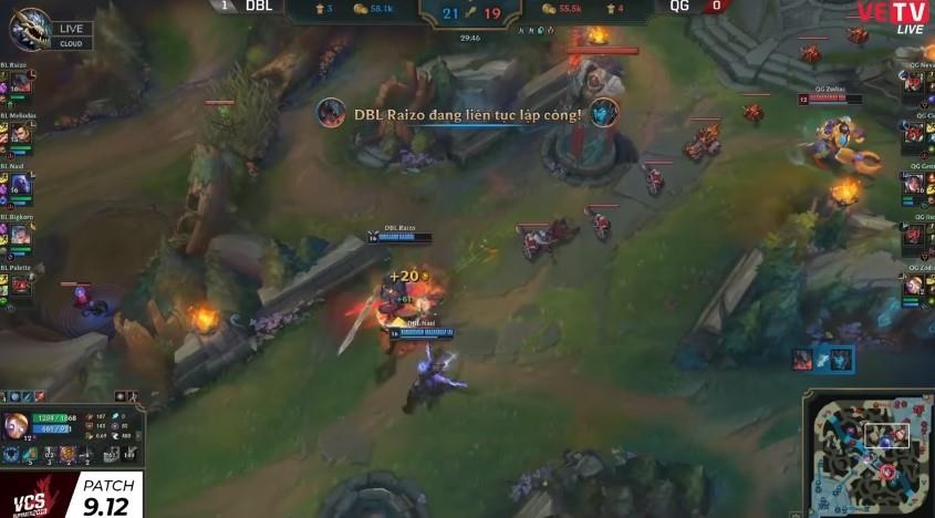 Raizo toa sang ruc ro trong ngay dau VCS mua he hinh anh