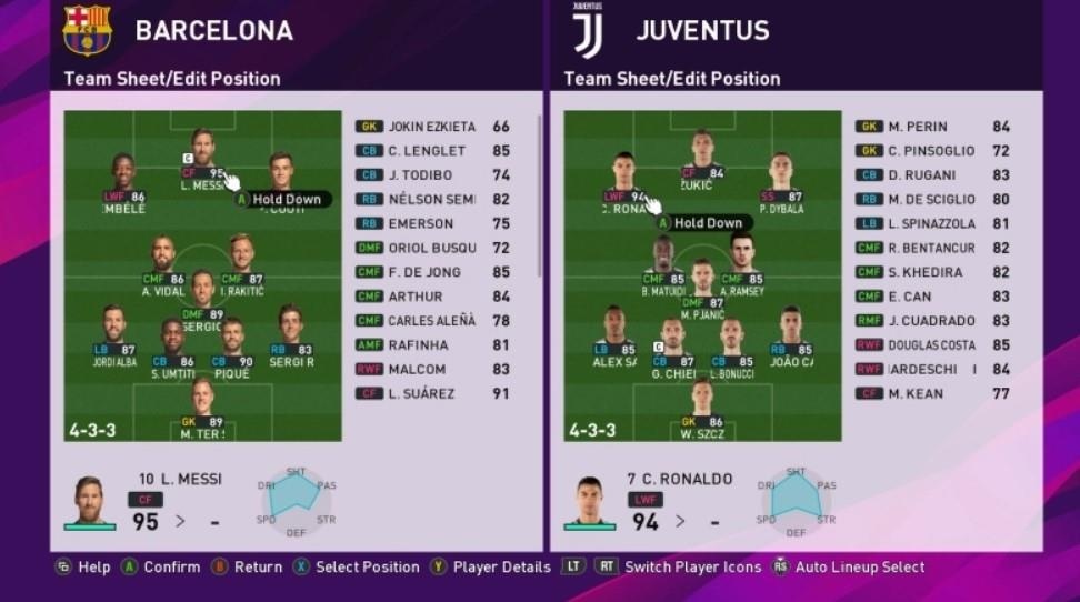 ronaldo bi danh gia kem hon messi trong pes 2020 anh 2