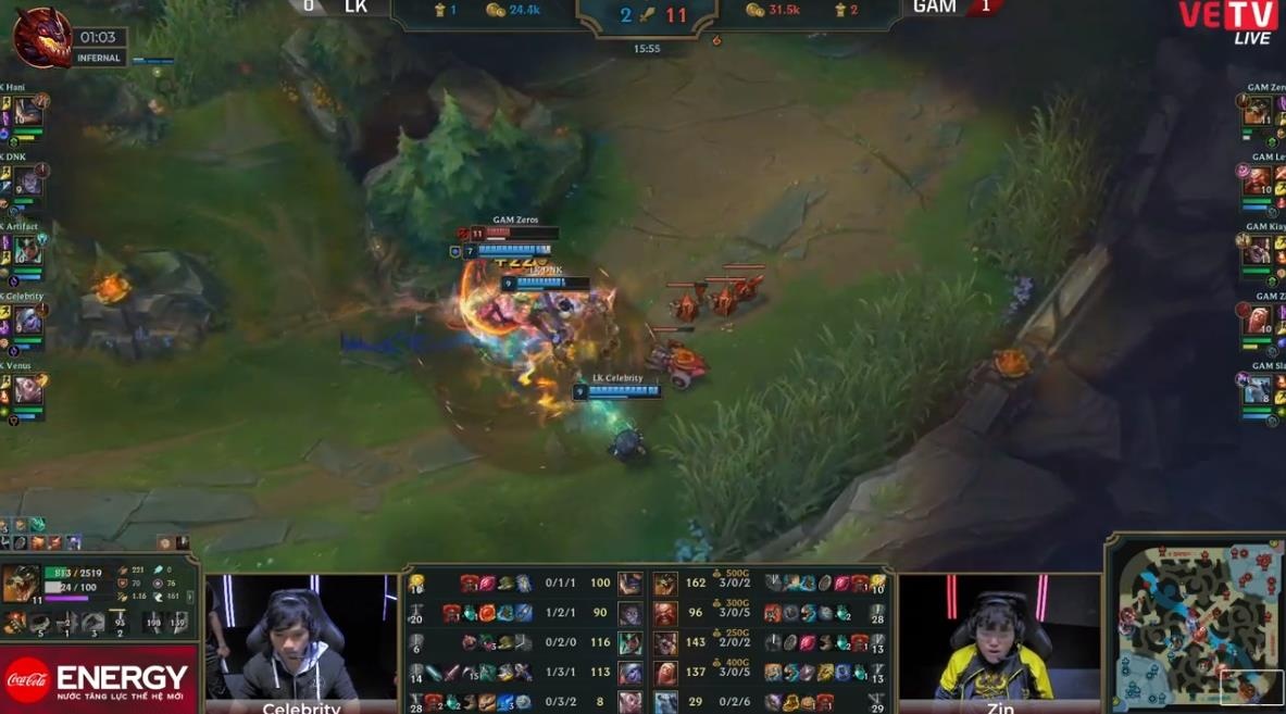 gam huy diet lk trong tran sieu kinh dien lmht vn anh 1